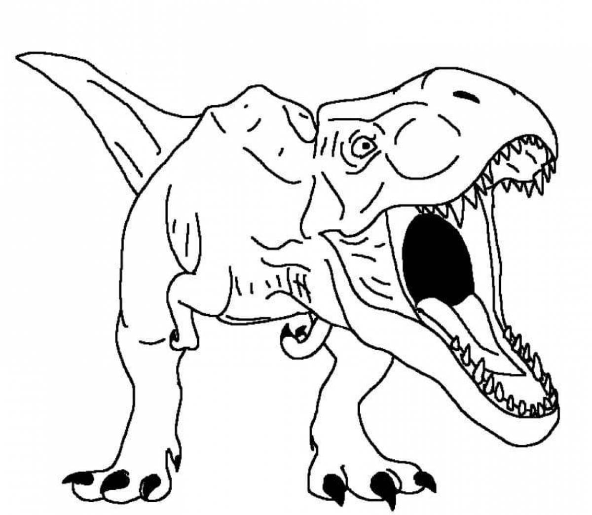 Magic tarbosaurus coloring book for kids