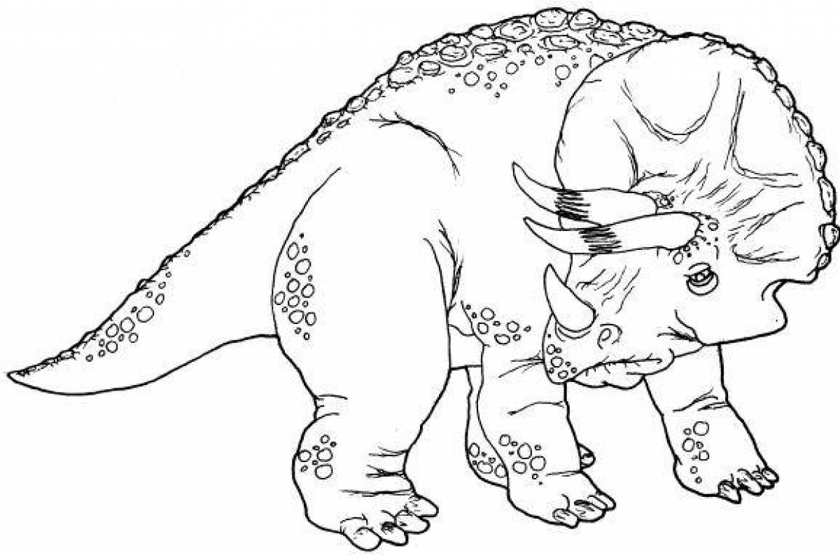 Tarbosaurus creative coloring book for kids