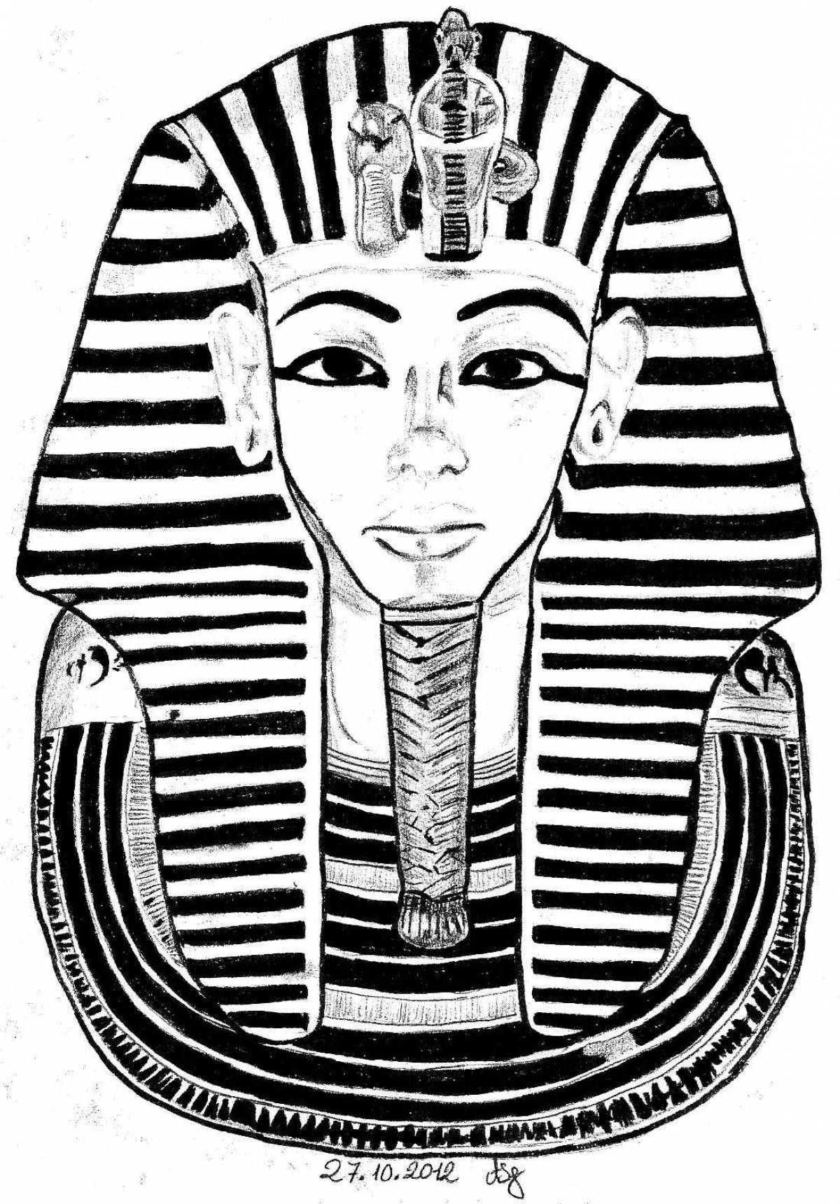 Великолепная раскраска фараона
