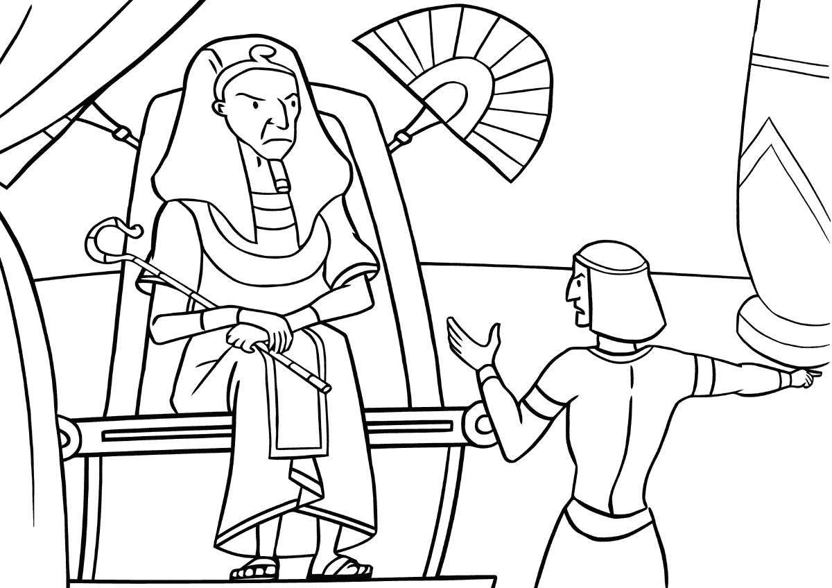Glorious pharaoh coloring page
