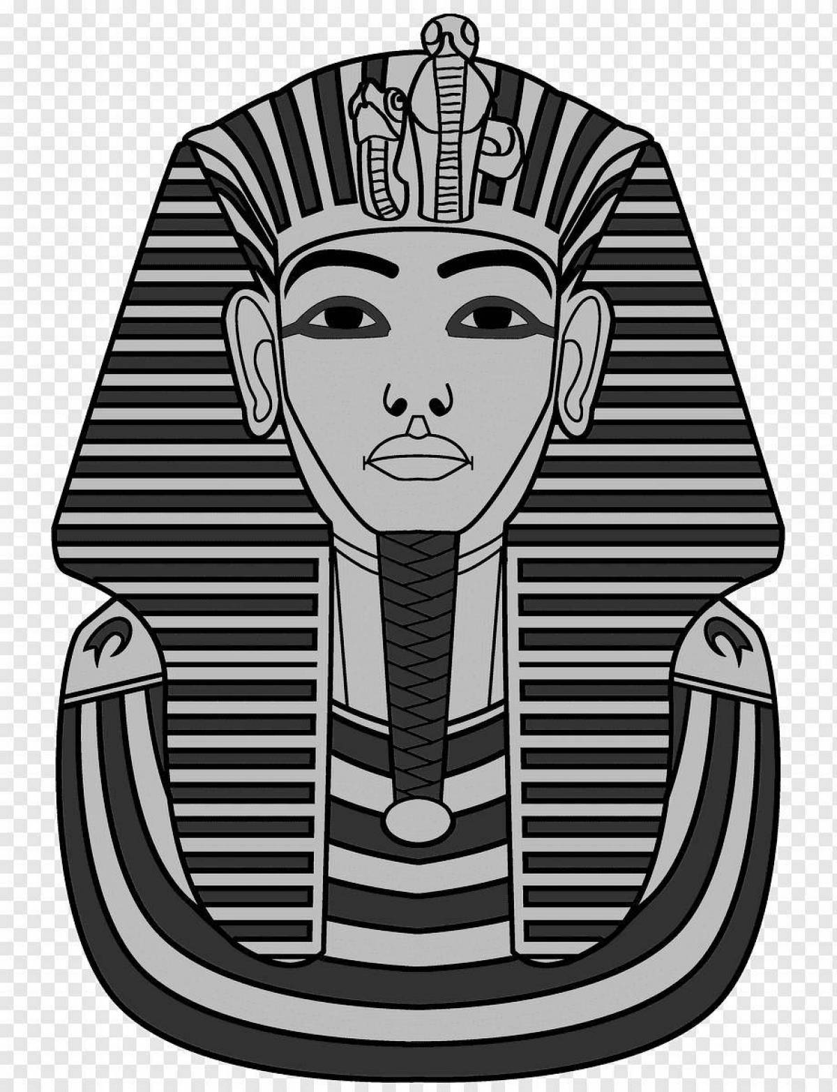 Generous pharaoh coloring page