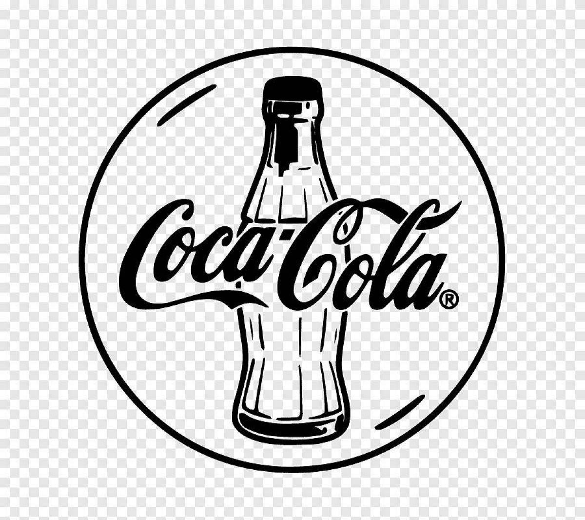 Cola live coloring page