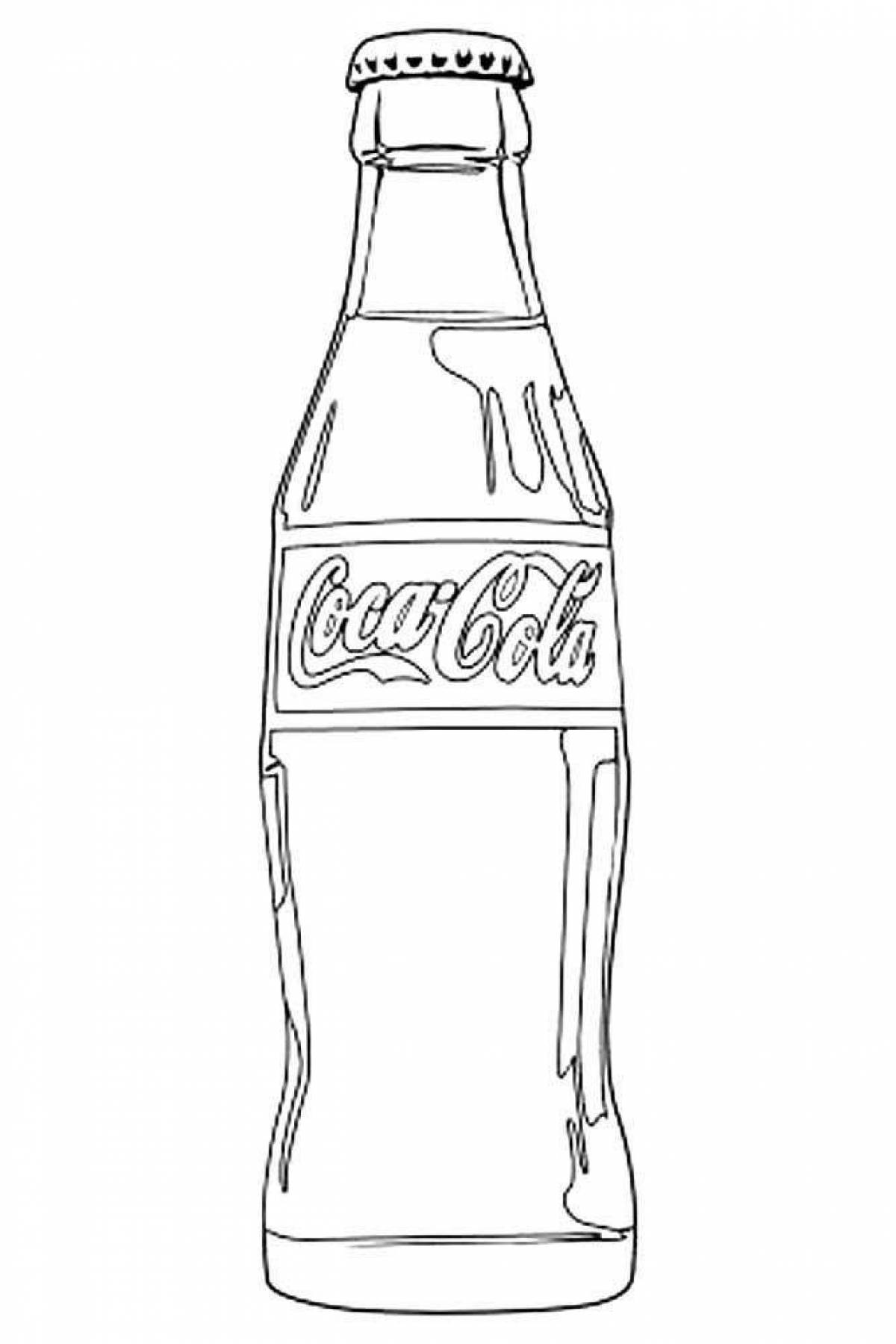 Cola glitter coloring page