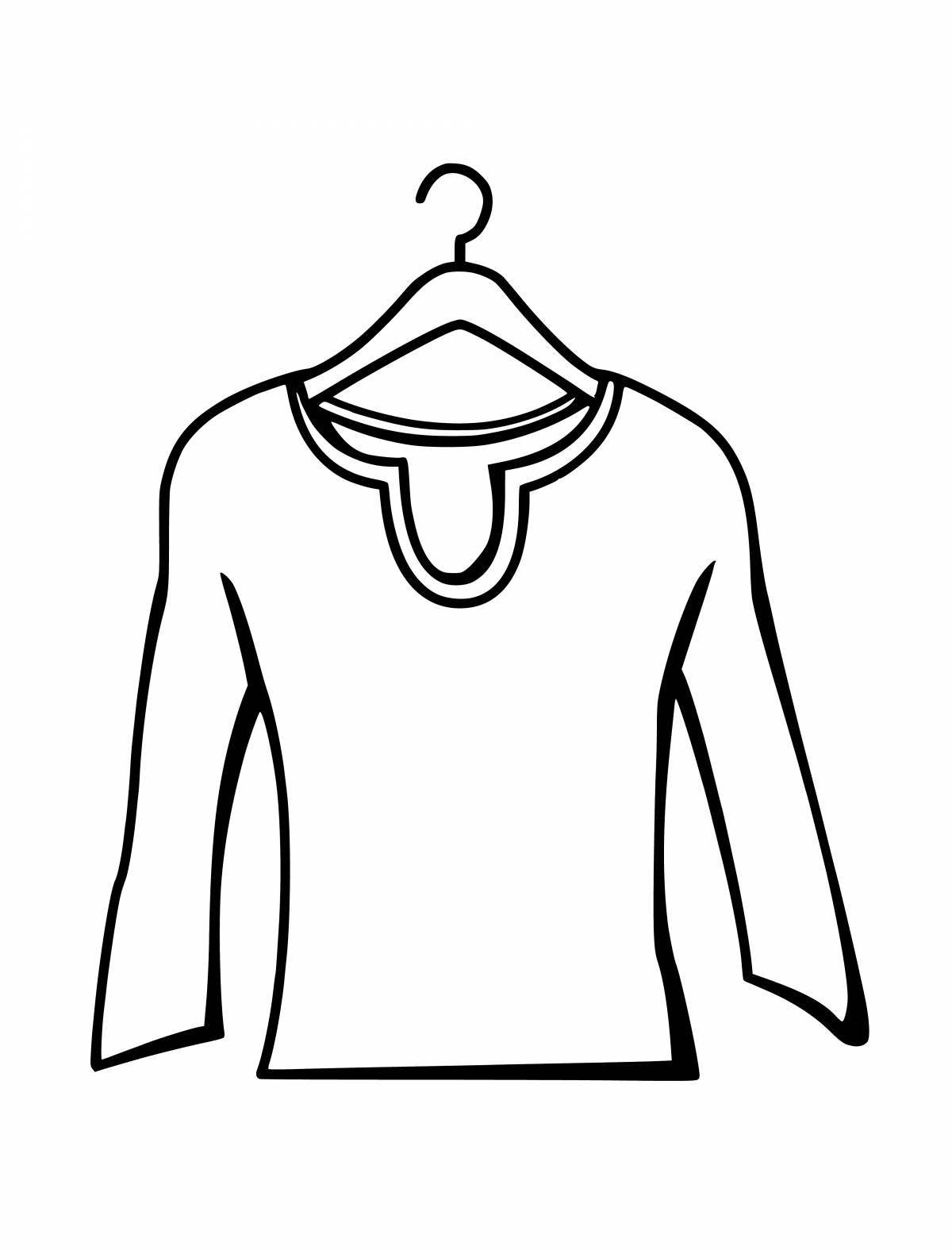 Cozy sweater coloring page