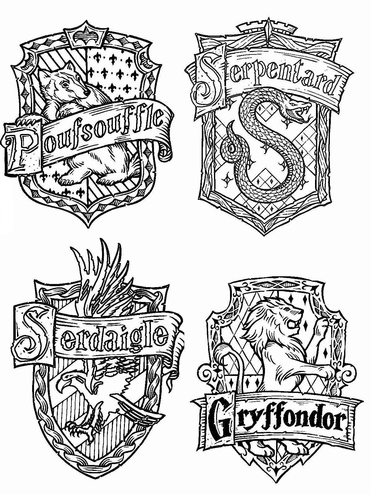 Colorful hogwarts coloring book