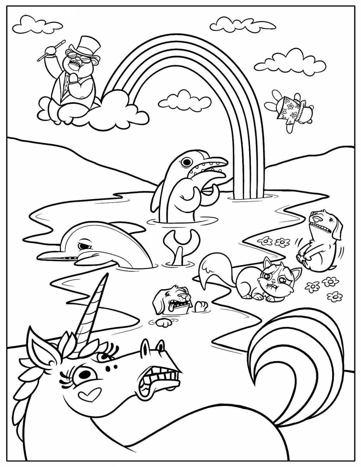 Colour coloring create a coloring page