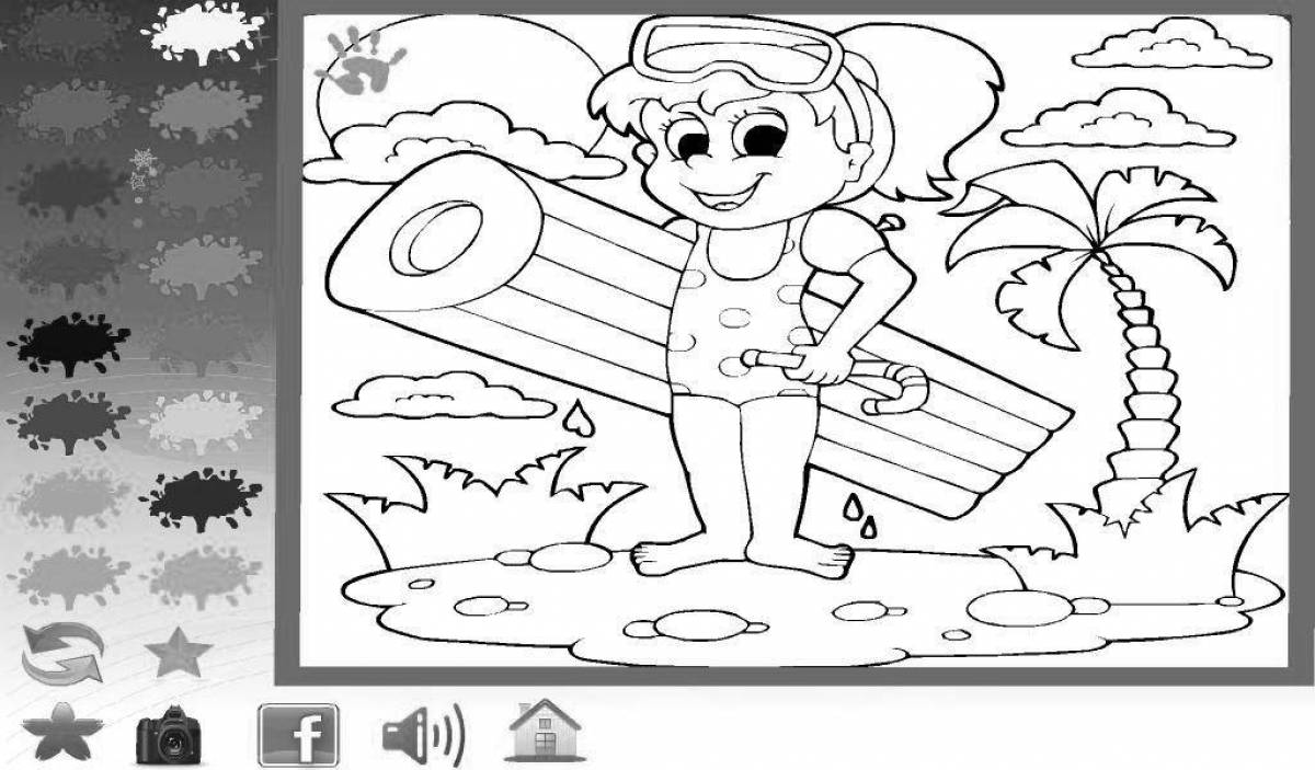 Awesome dors coloring game