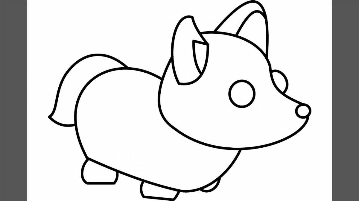 Adorable coloring page adopt me