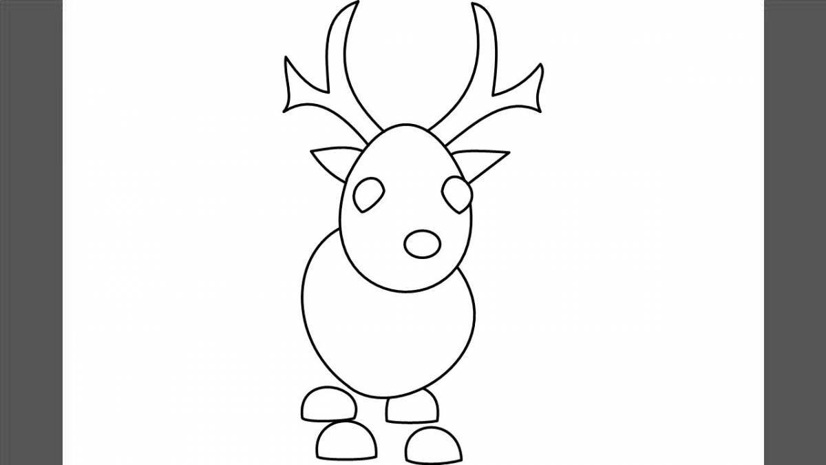 Playful adopt me coloring page