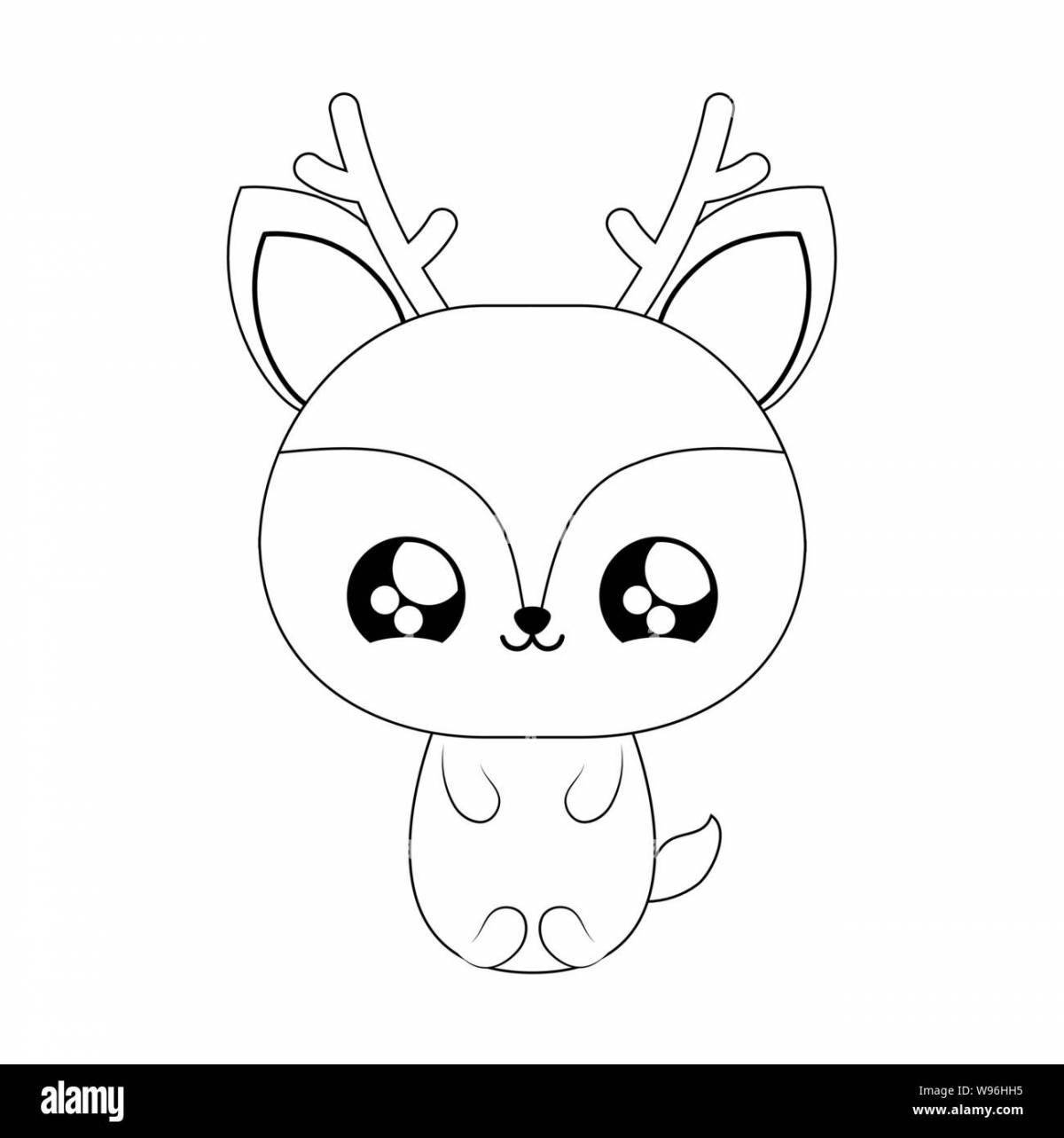 Playful cute christmas coloring book