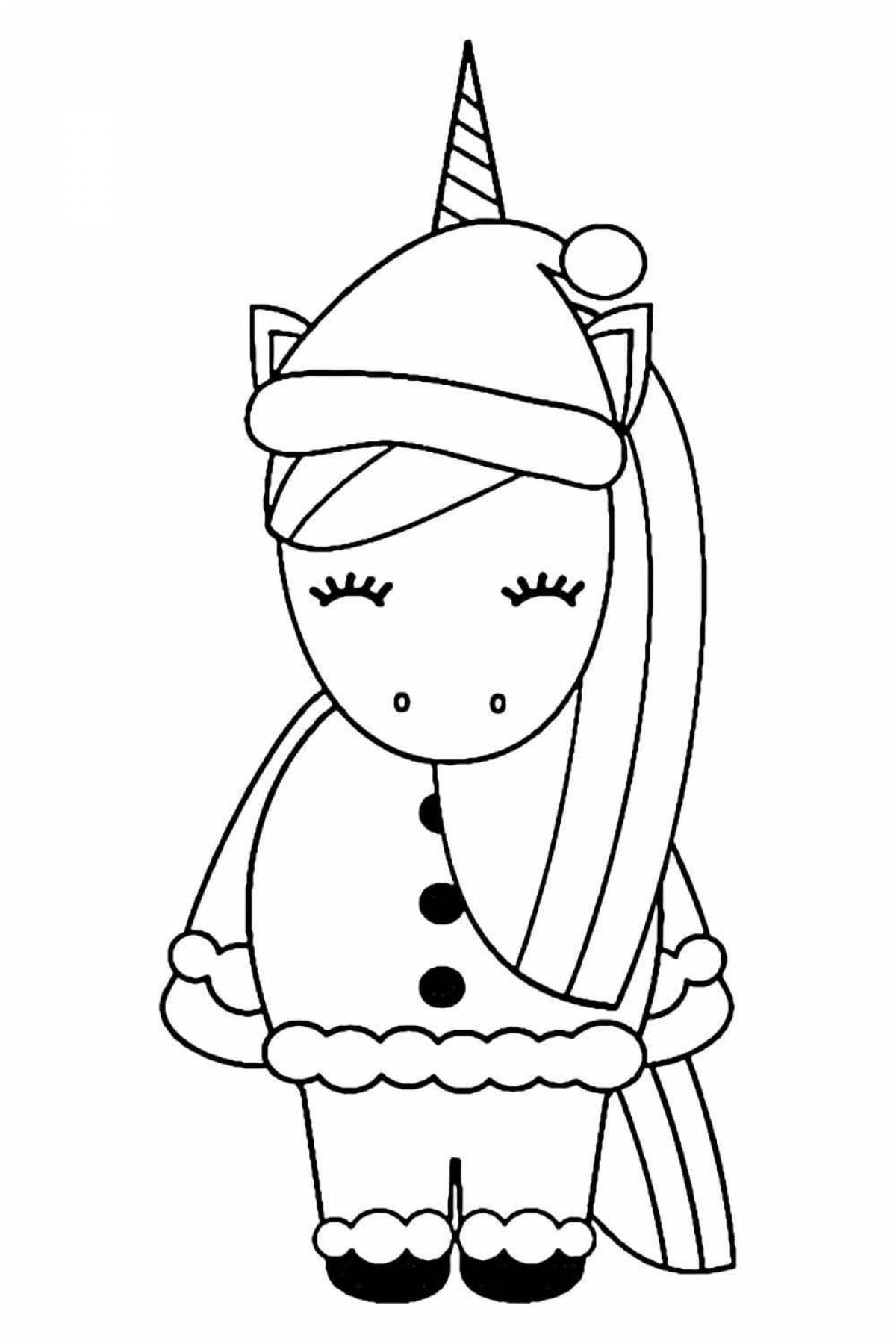 Live cute Christmas coloring book