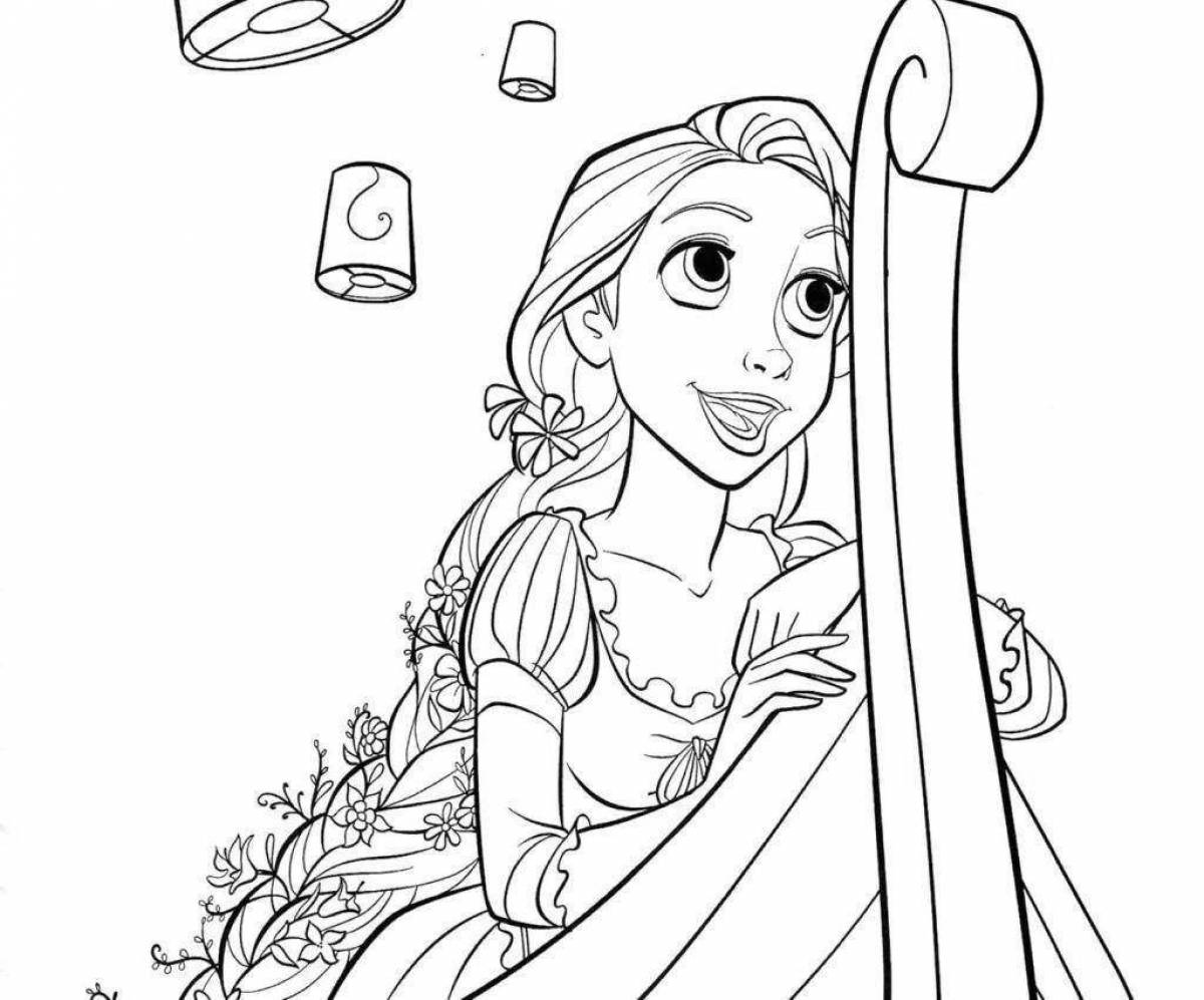 Tangled Glitter Coloring Book for Girls