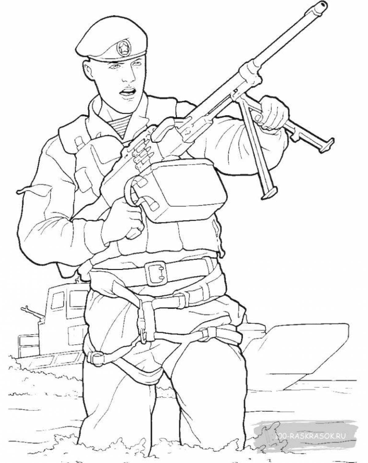 Amazing special forces coloring pages for kids