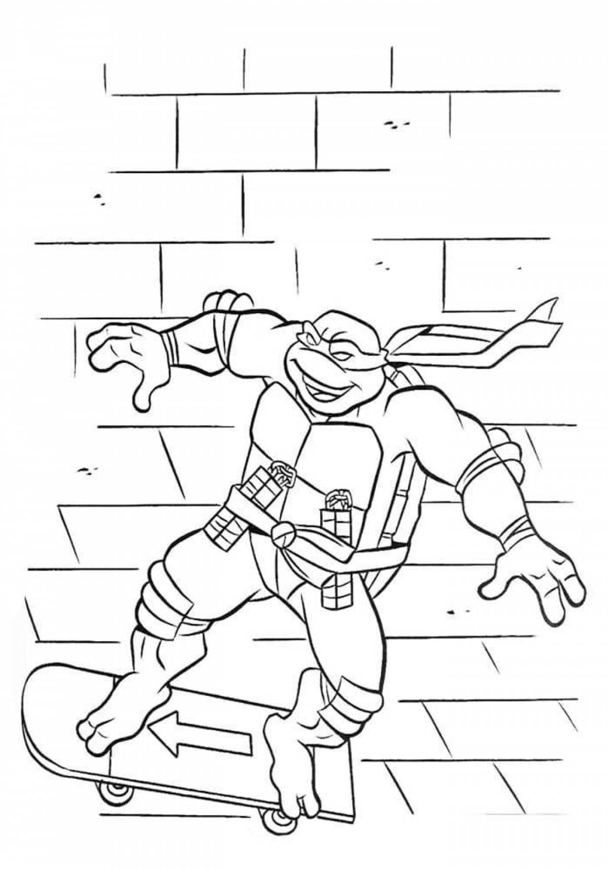 Gorgeous Teenage Mutant Ninja Turtles coloring pages for boys
