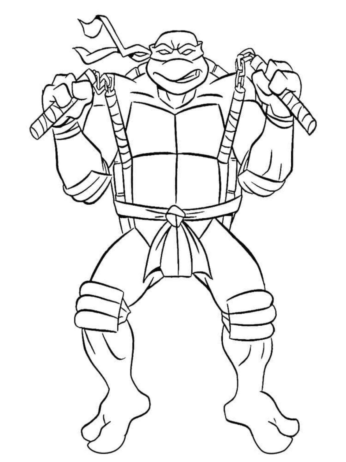 Great Teenage Mutant Ninja Turtles Coloring Pages for Boys