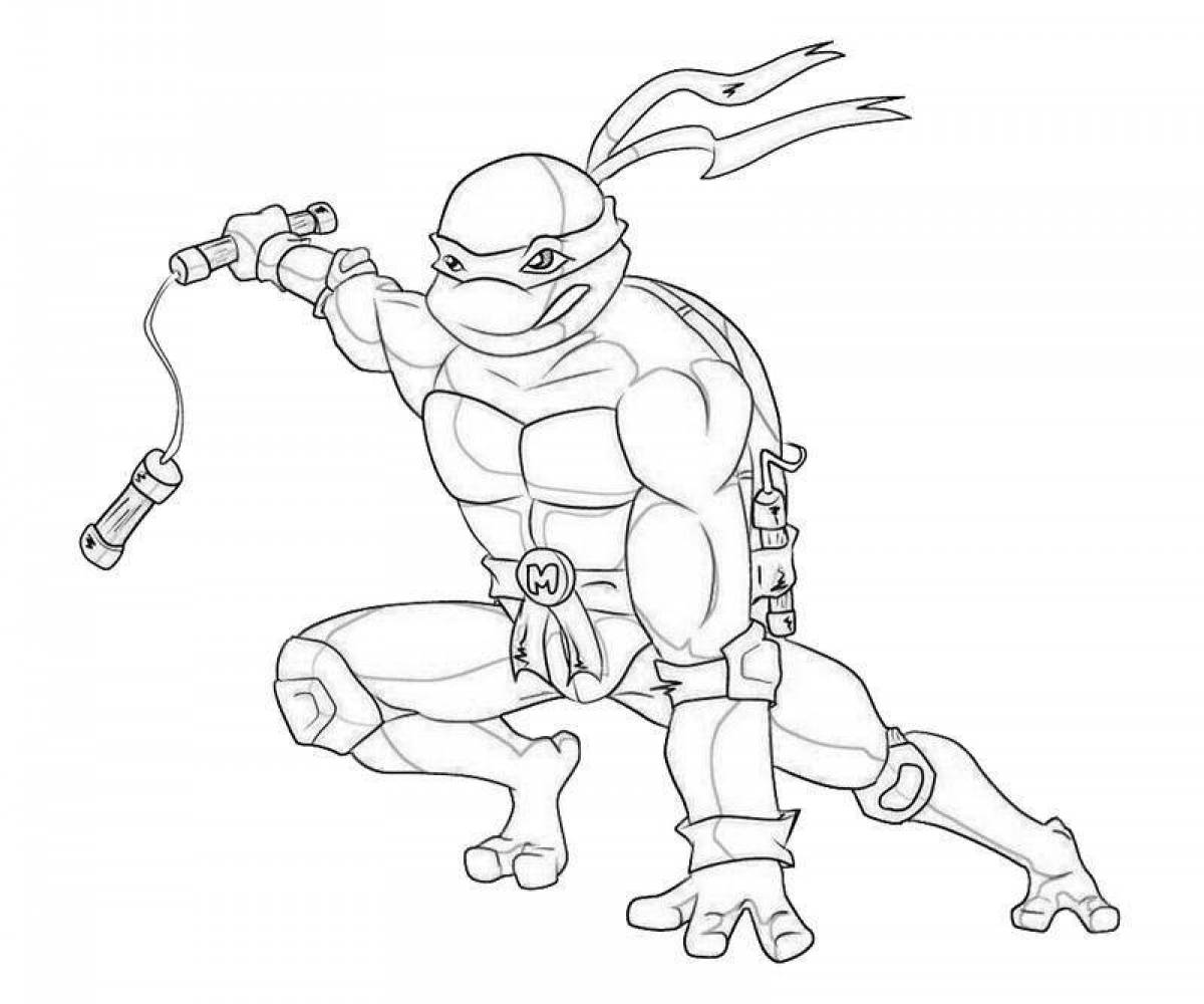 Incredible Teenage Mutant Ninja Turtles Coloring Pages for Boys