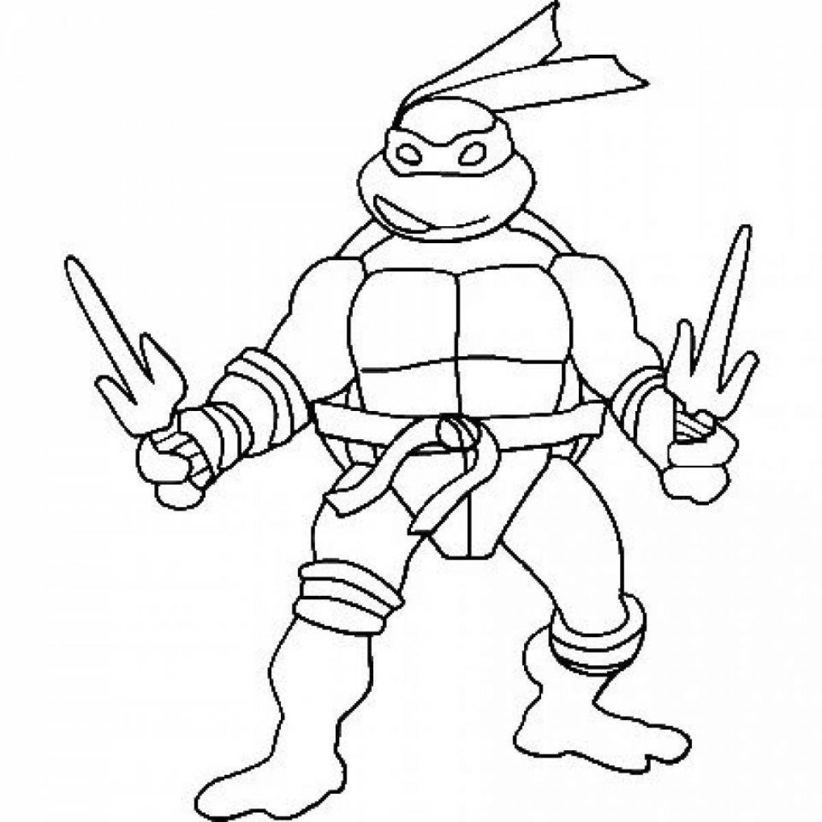 Awesome Teenage Mutant Ninja Turtles coloring pages for boys