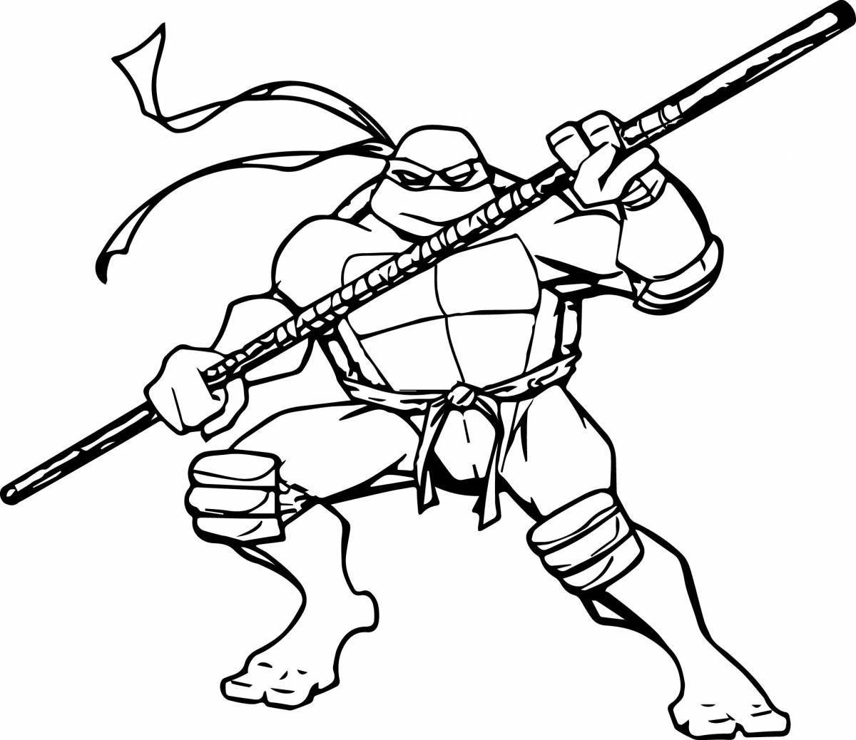 Teenage Mutant Ninja Turtles coloring pages for boys