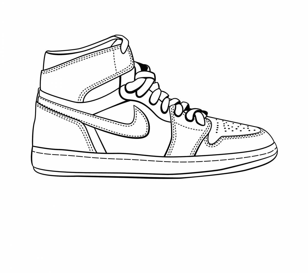Nike style coloring book