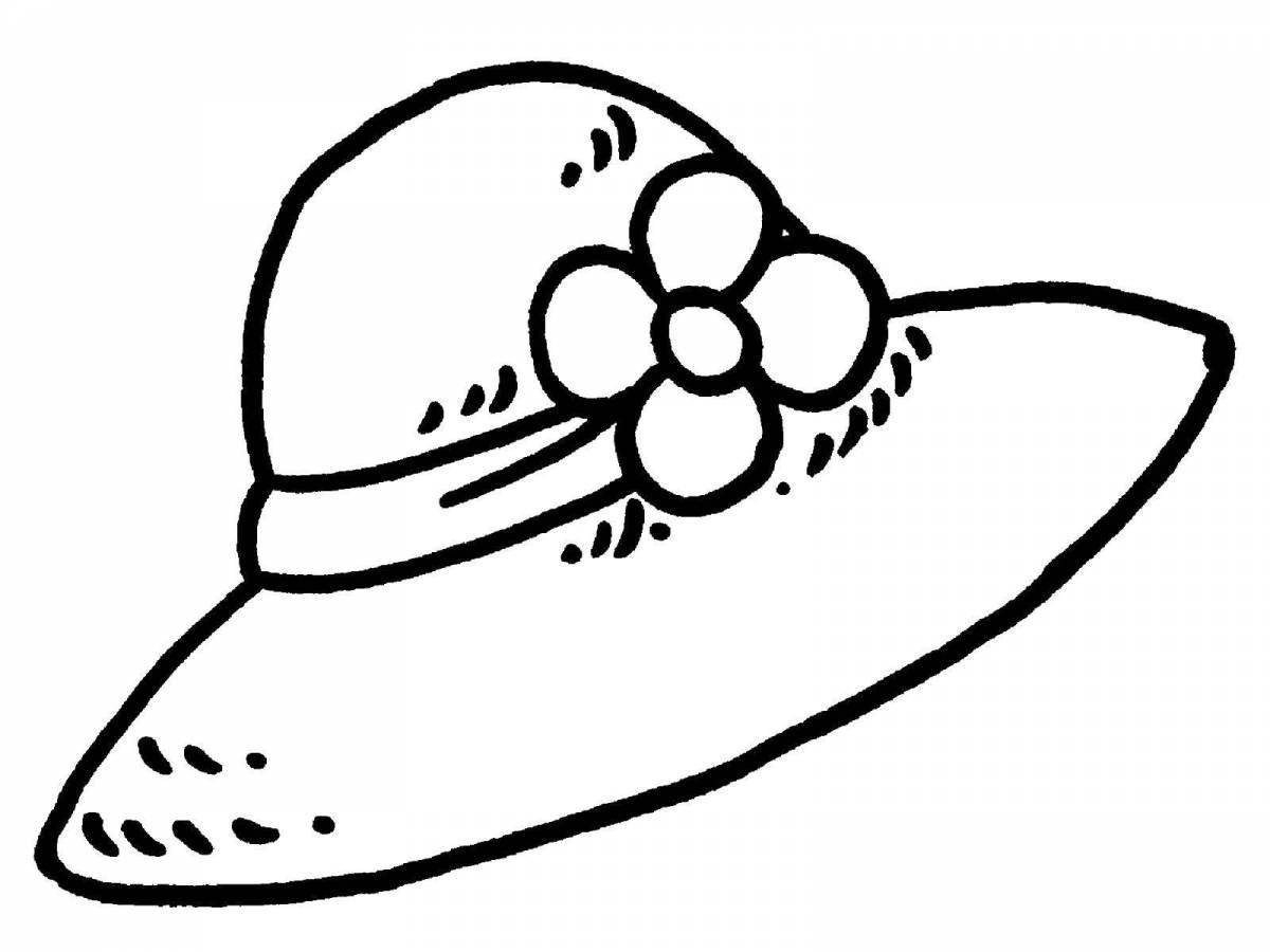 Charming hats for coloring