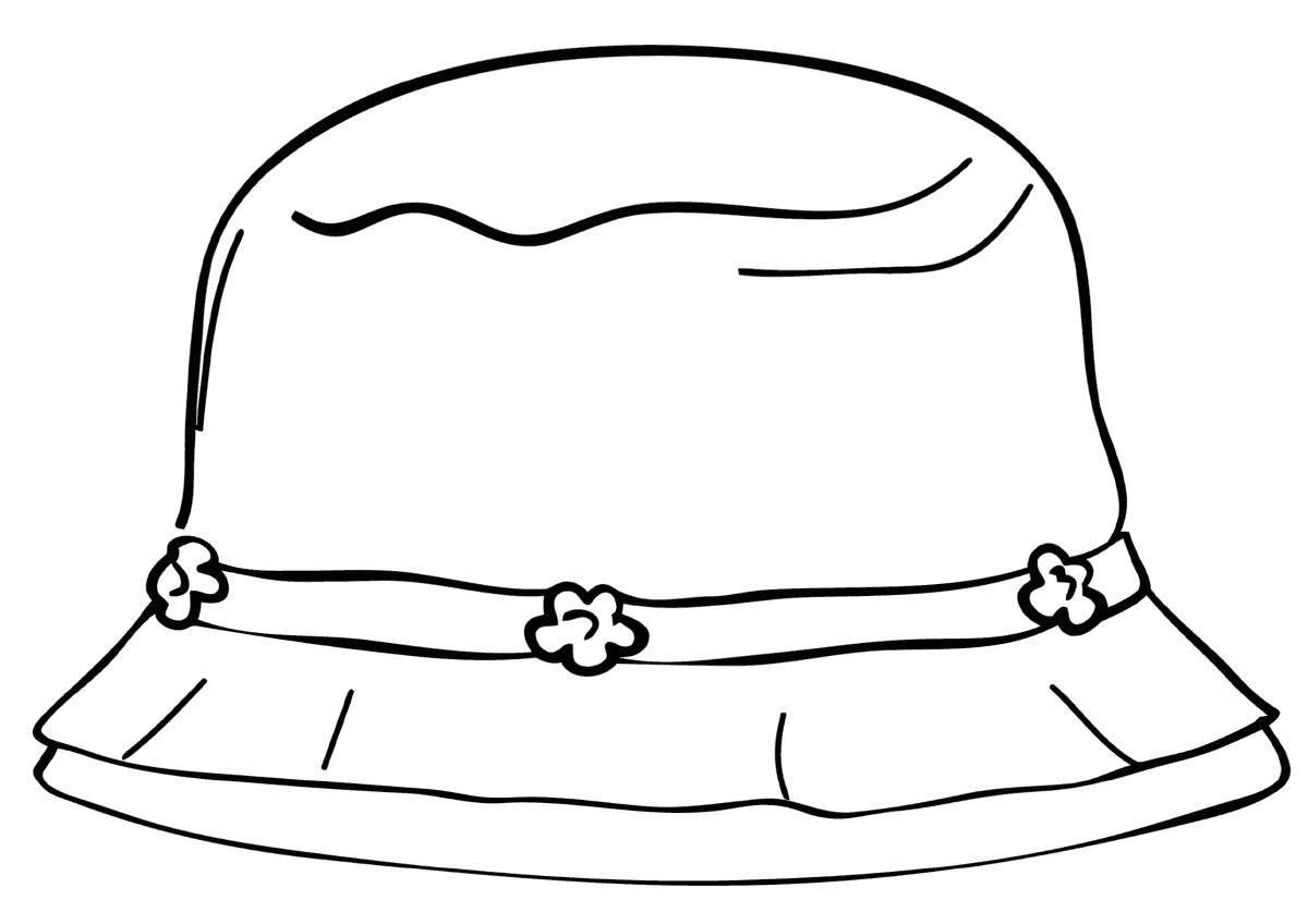 Humorous hat coloring pages