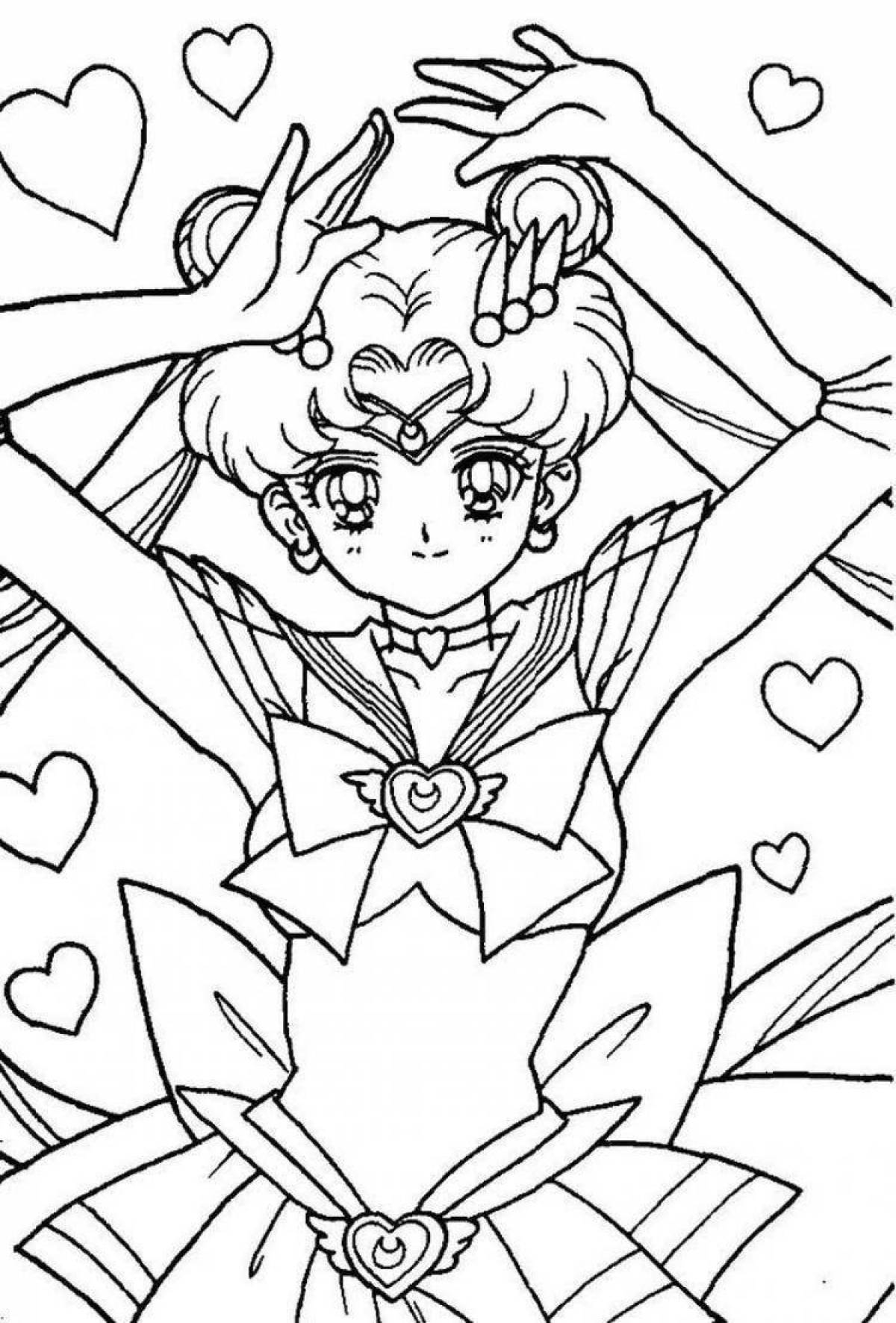 Great sailor moon coloring page