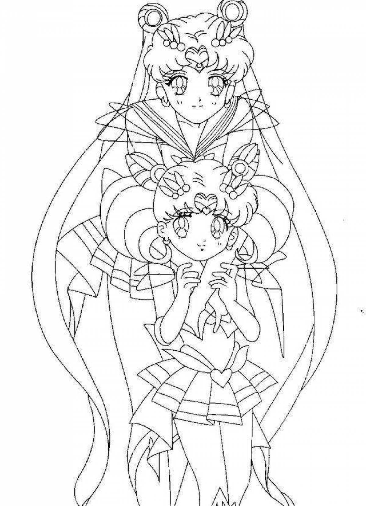 Coloring radiant sailor moon