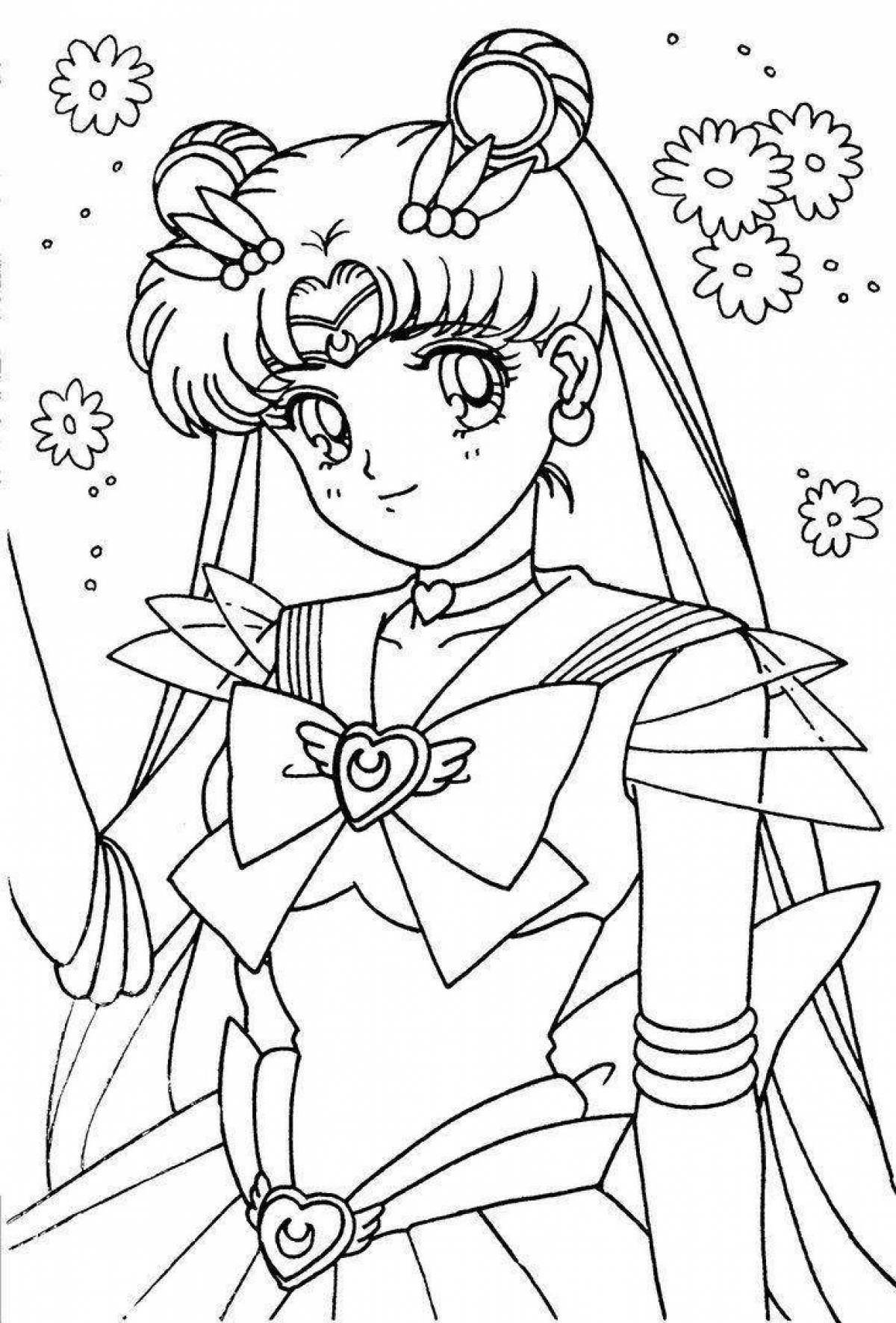 Sailor moon coloring page live