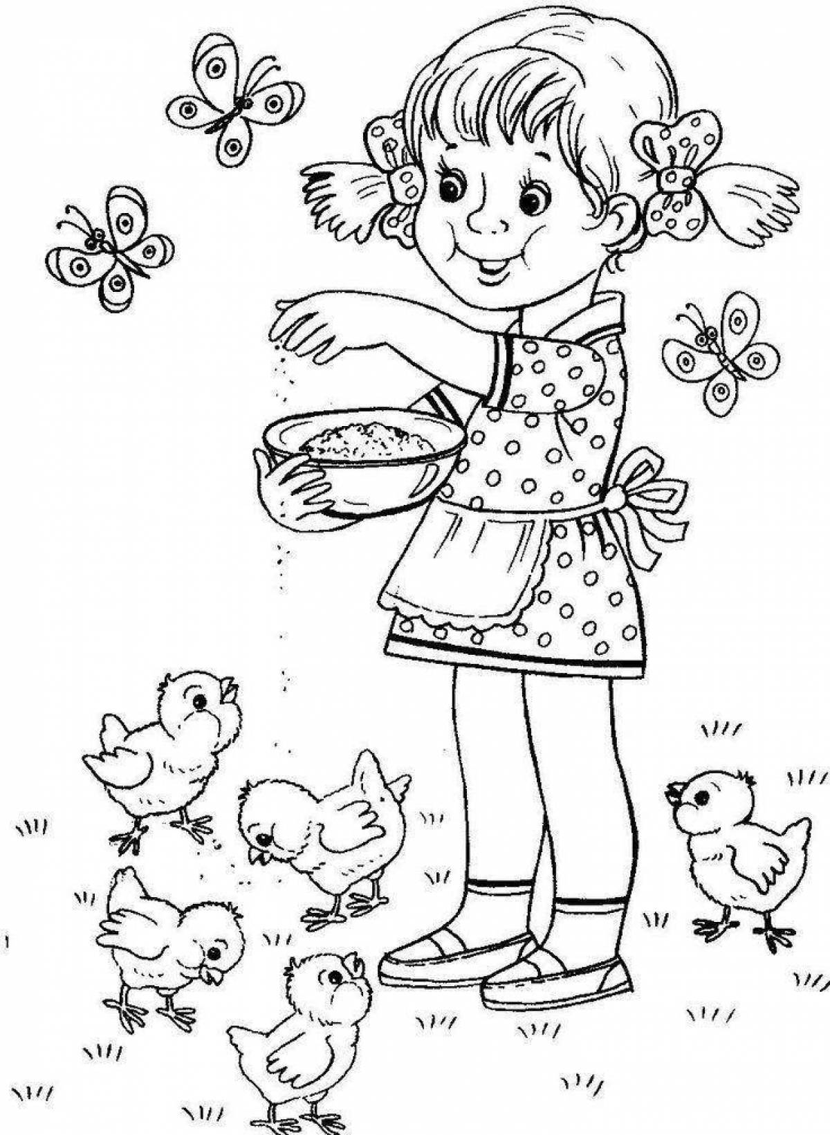 Sweet coloring page kids online com