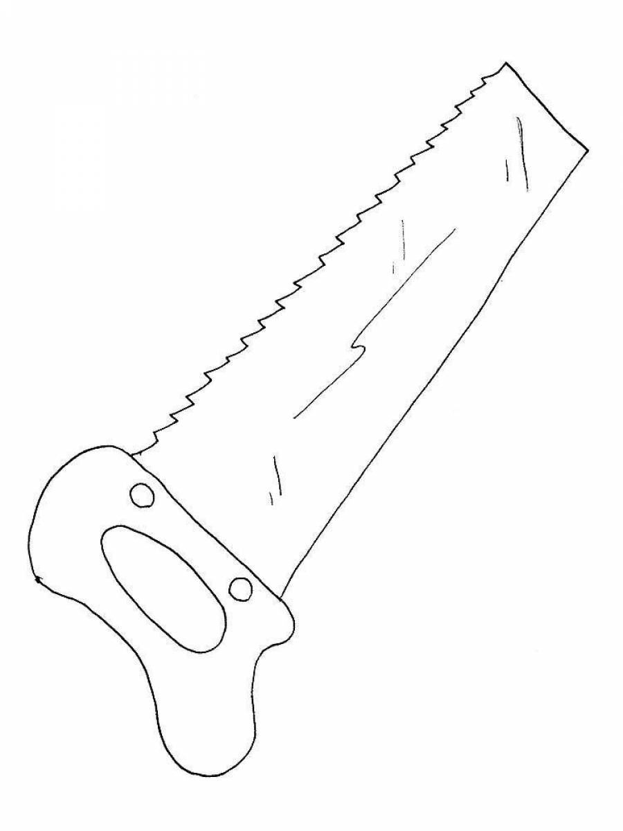 Раскраска ножовка