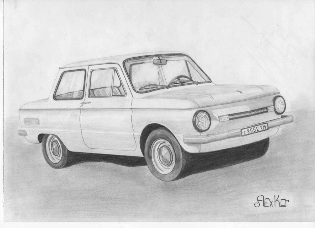 ЗАЗ 966 рисунок