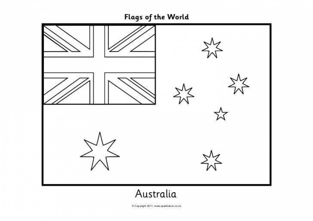 Флаг австралии рисовать