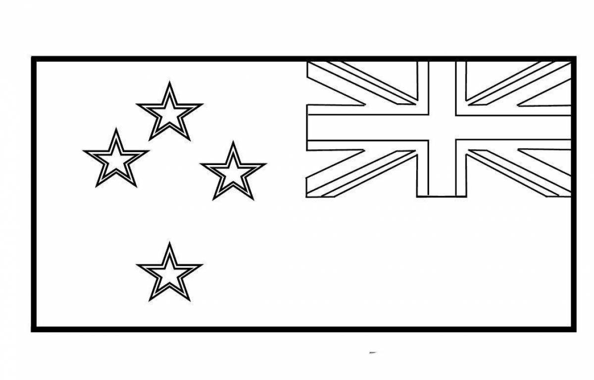 Флаг новой страны. Флаг новой Зеландии раскраска. Флаг Австралии раскраска. Флаг раскраска.