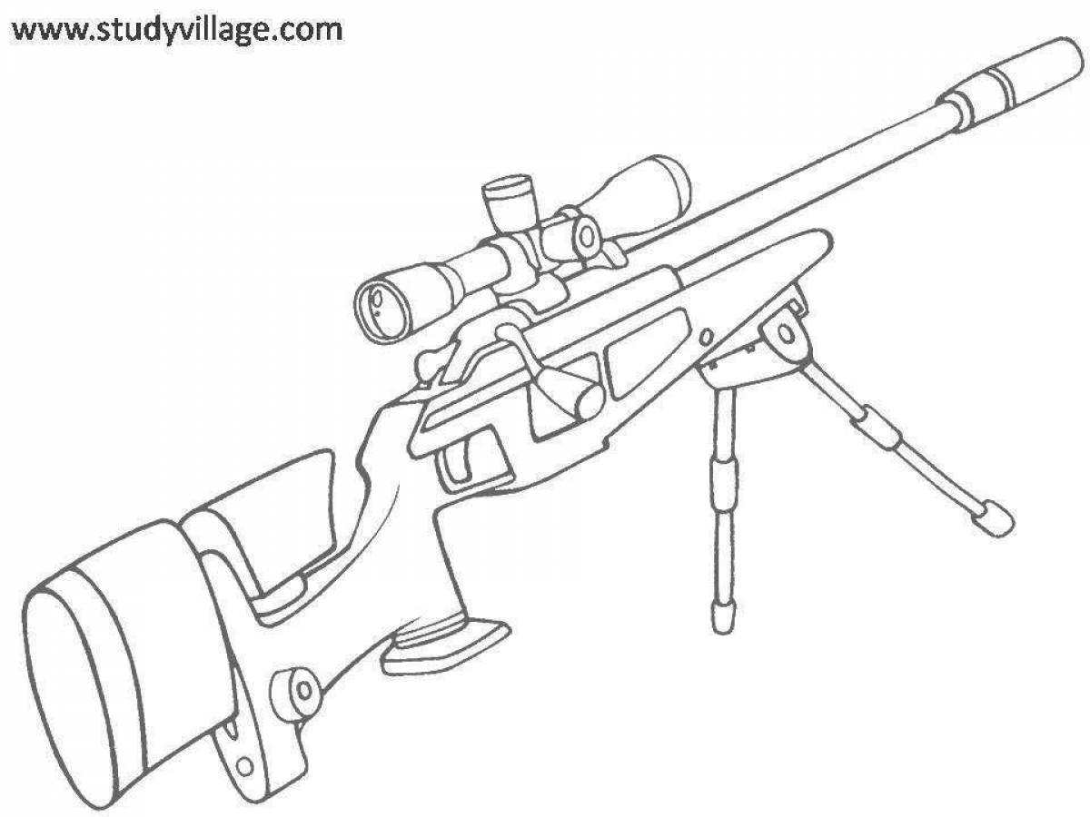 Рисунки оружия. Раскраска снайперская винтовка. Раскраска нёрф снайперская винтовка. Разукрашки снайперских винтовок. Раскраска м110 винтовка.