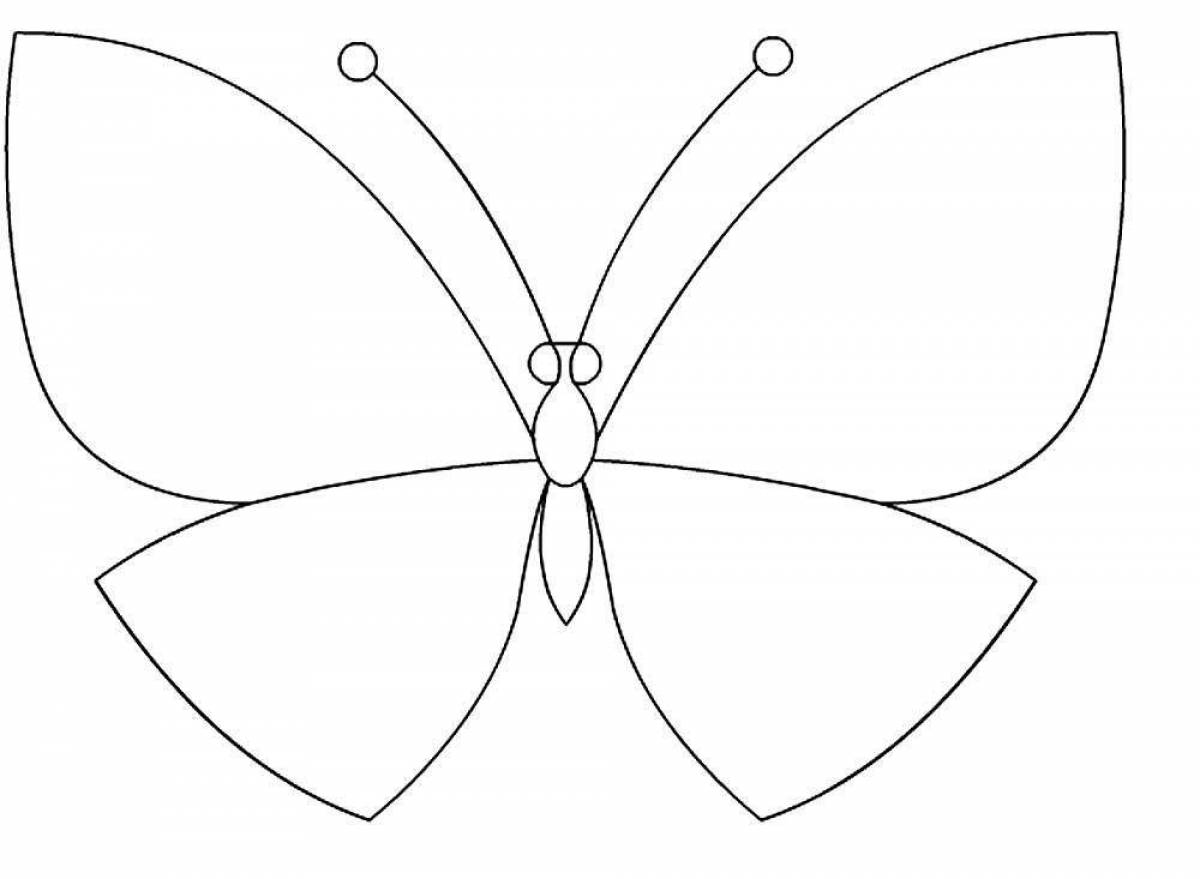 Шаблон бабочки для аппликации из бумаги. Бабочка сбоку контур. Бабочка раскраска для детей. Рисунок бабочки для раскрашивания. Шаблон бабочки.