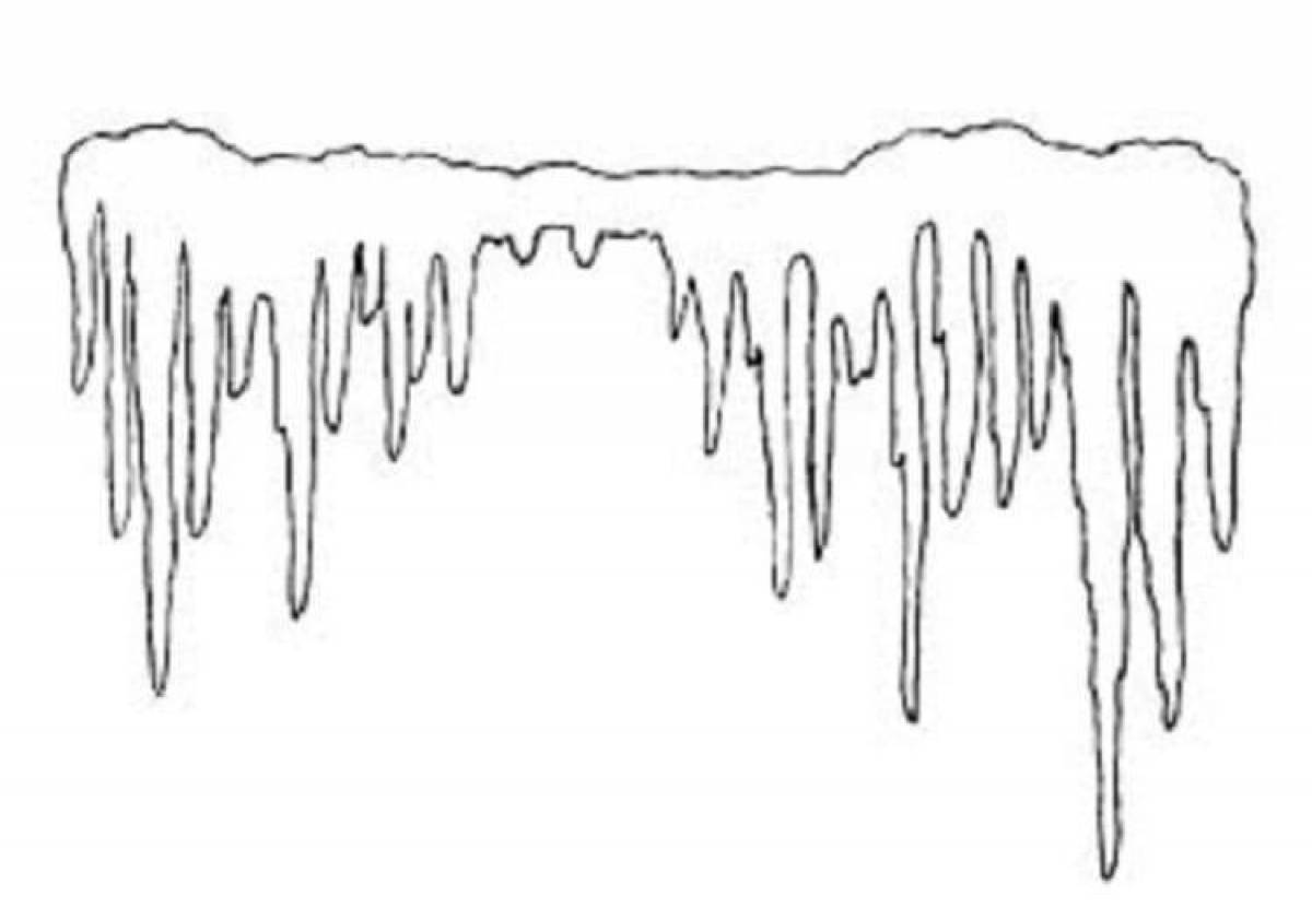 Как нарисовать сосульки