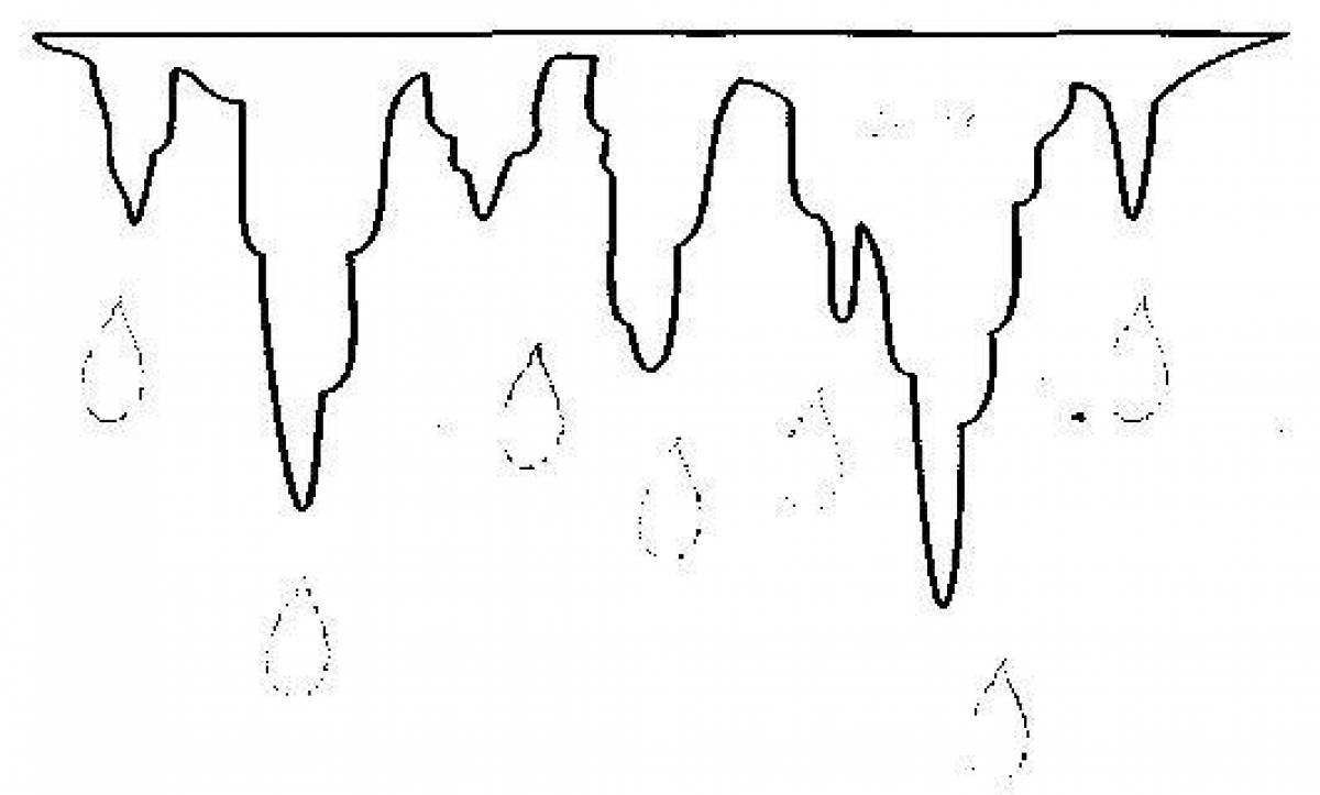Как нарисовать сосульки