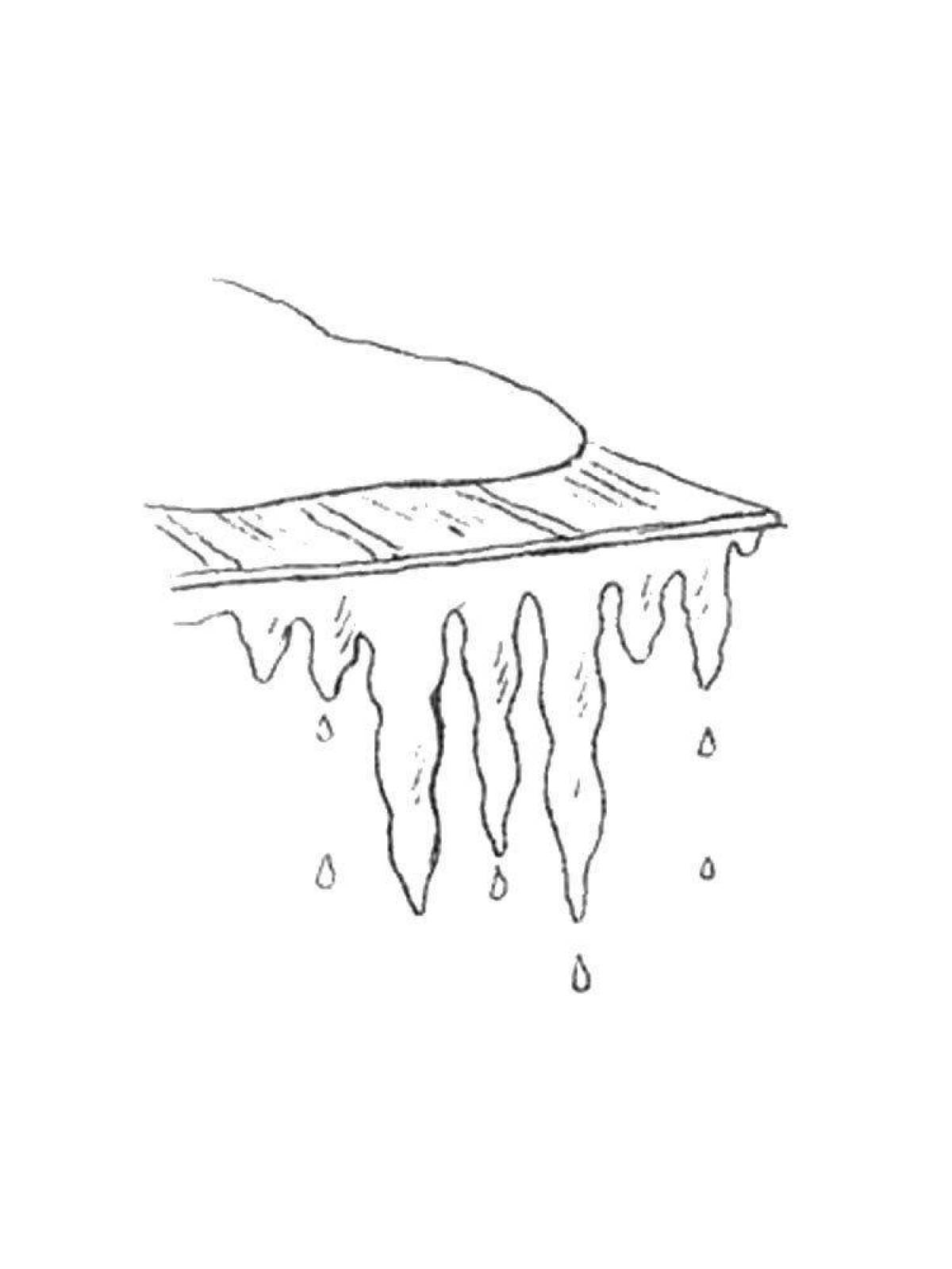 Рисование весенние сосульки. Сосульки раскраска. Сосульки раскраска для детей. Крыша для рисования сосулек. Сосульки раскраска для малышей.