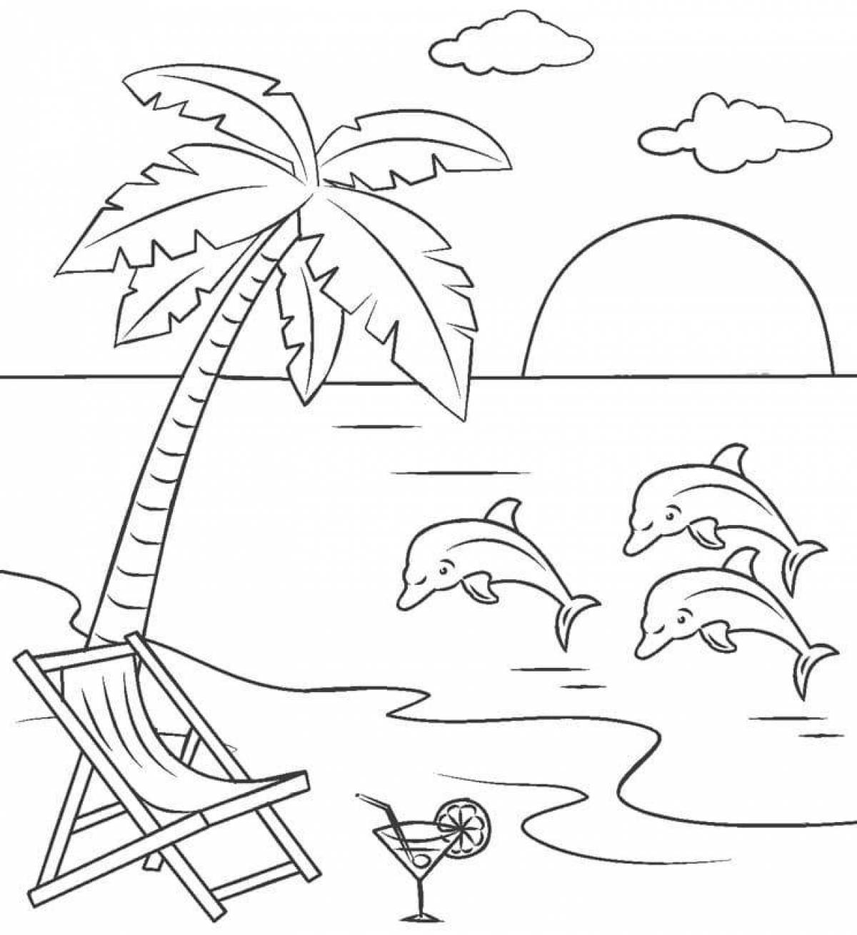 Glorious sea coloring pages for kids