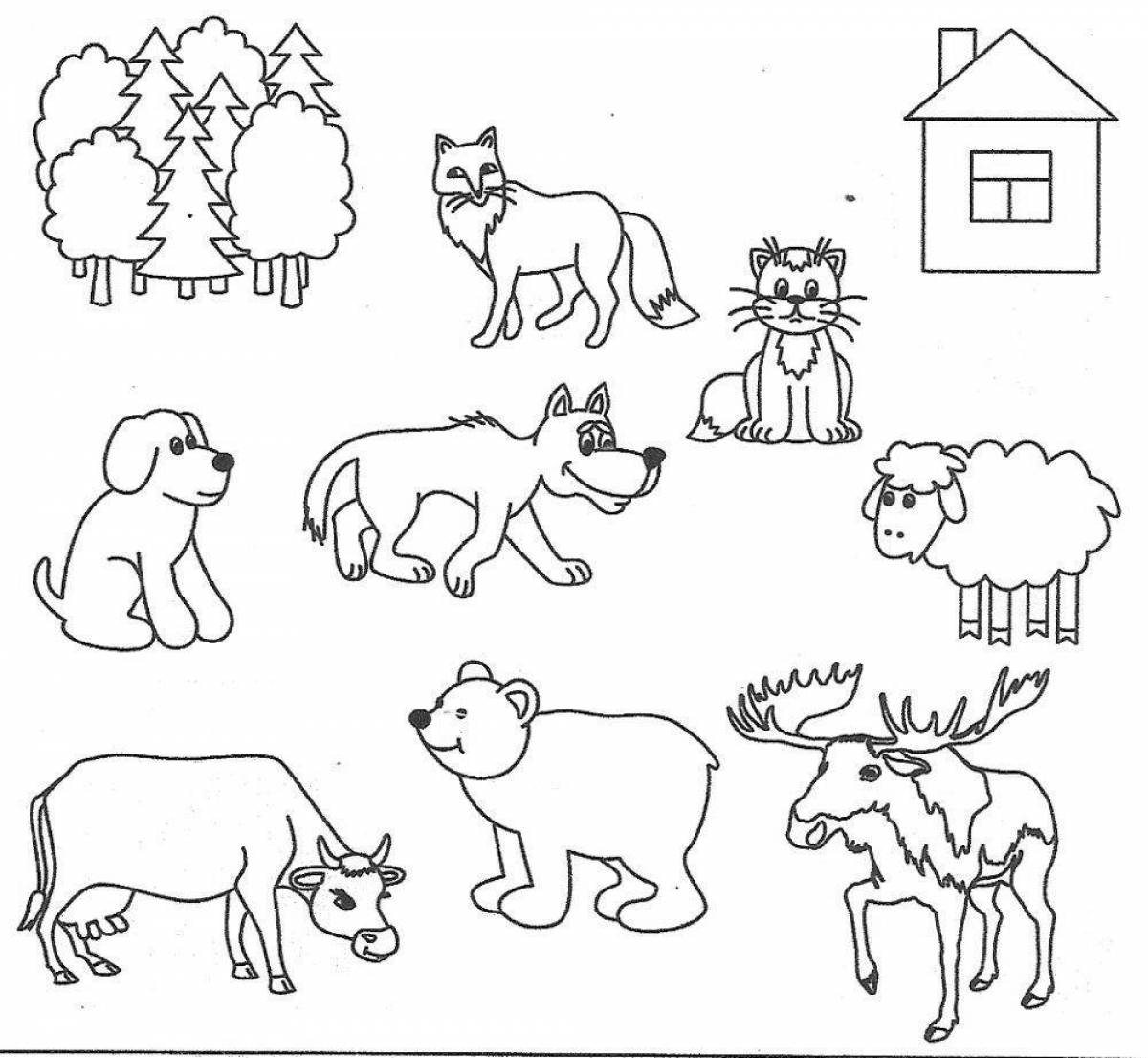 Домашние животные задания 3 4. Животные задания для дошкольников. Дикие животные задания для дошкольников. Домашние животные задания для дошкольников. Дикие и домашние животные задания для дошкольников.