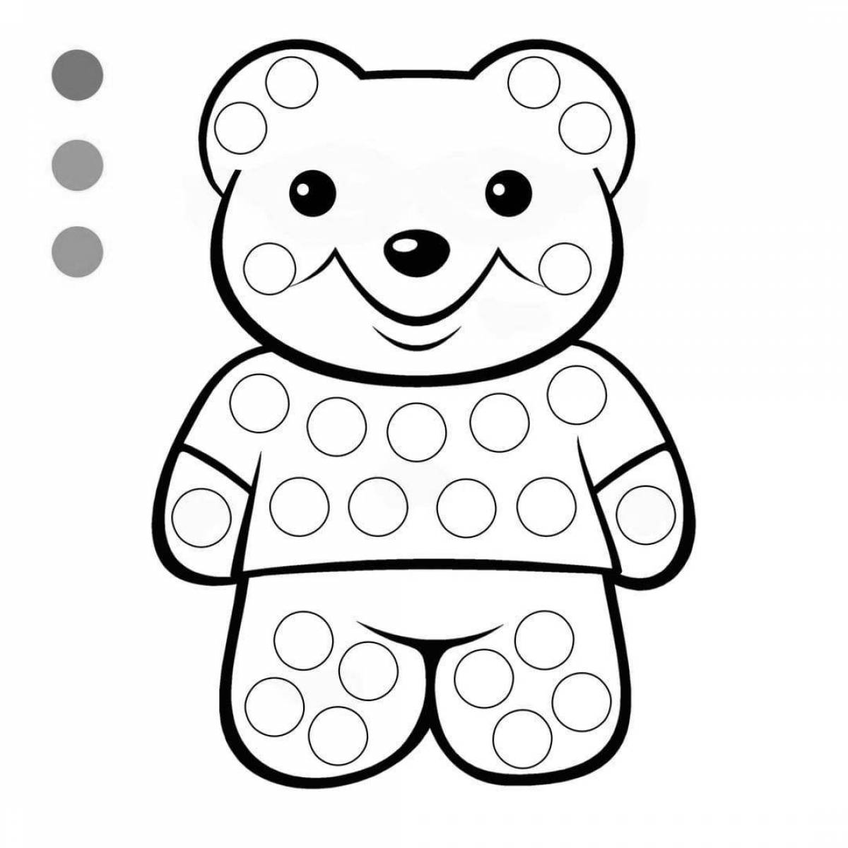 Colorful Toddler Finger Coloring Page