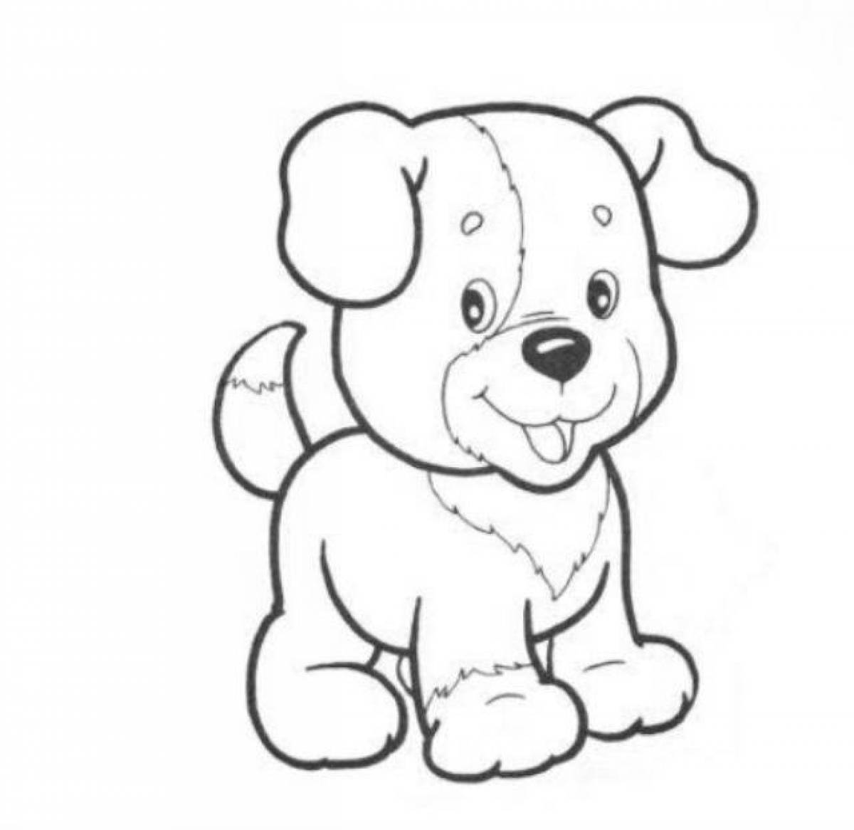Courtesy pet coloring pages for 2-3 year olds