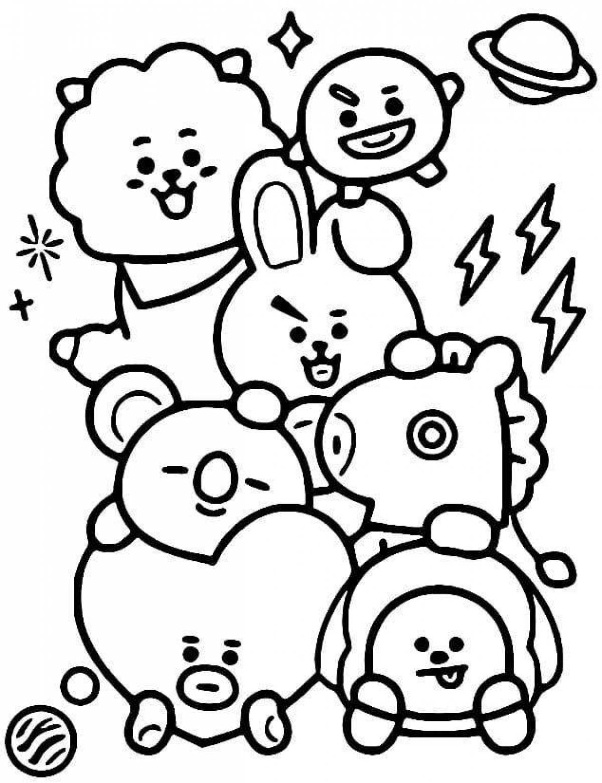 Bt21 live coloring page