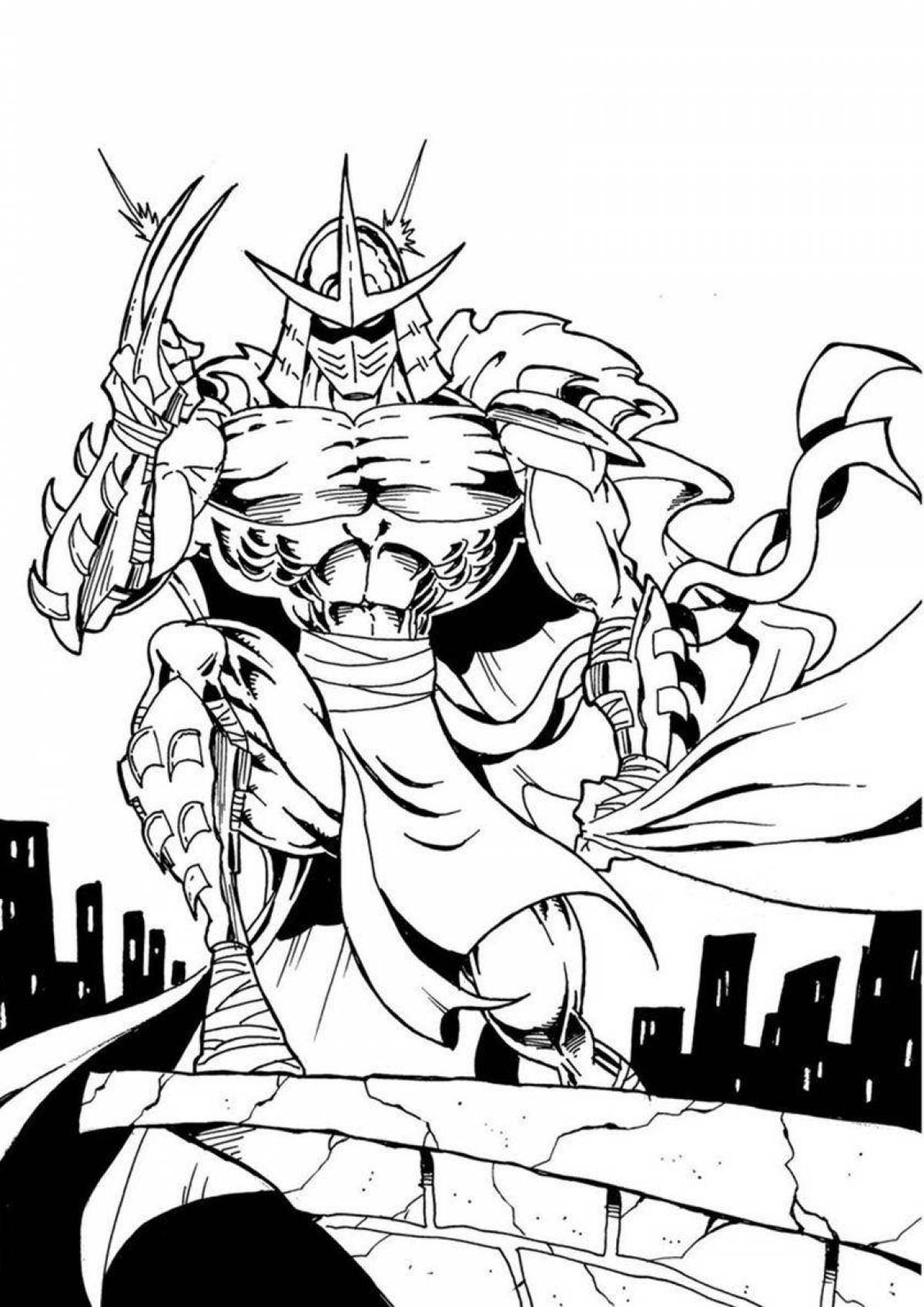 Coloring page happy shredder