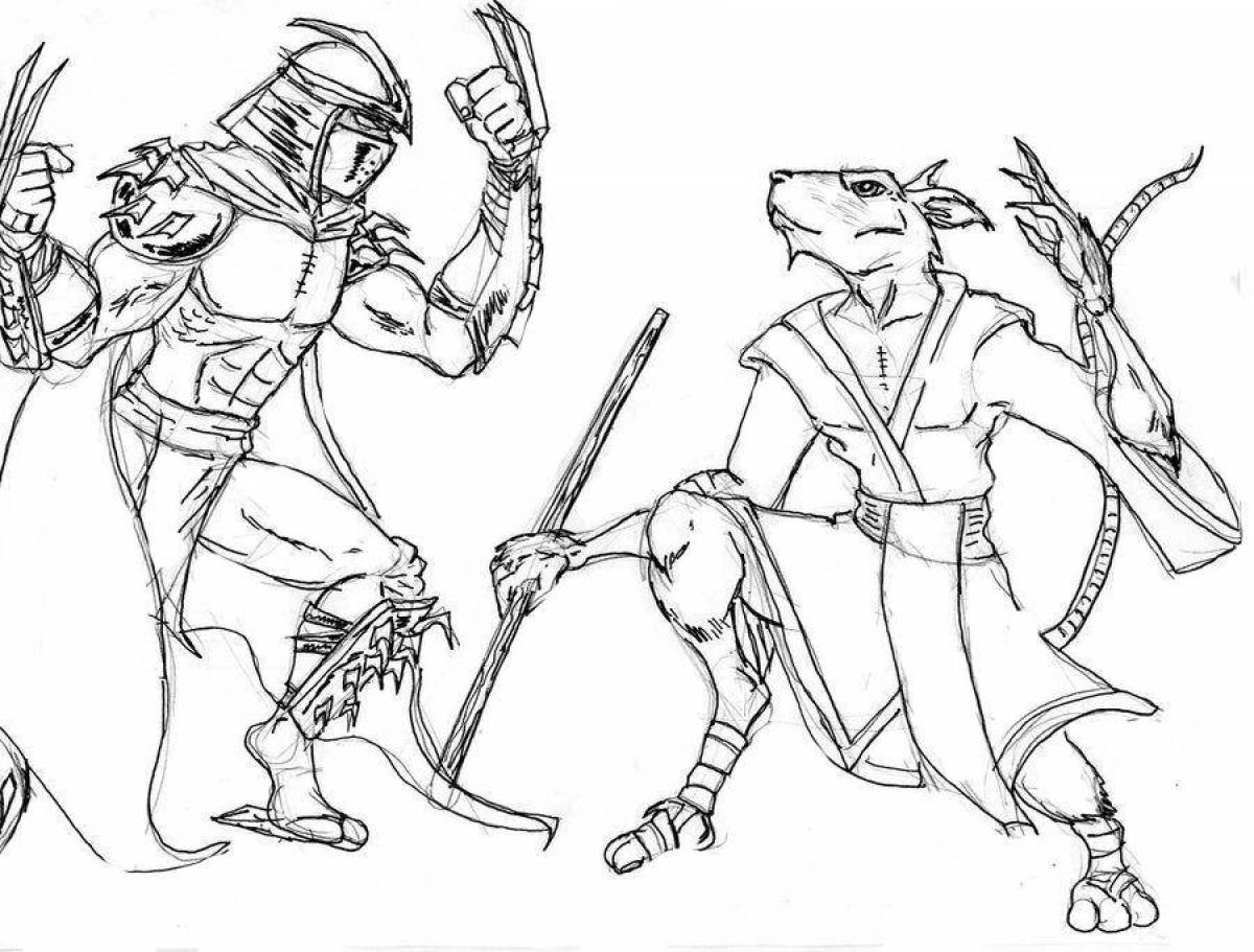 Shredder fun coloring page