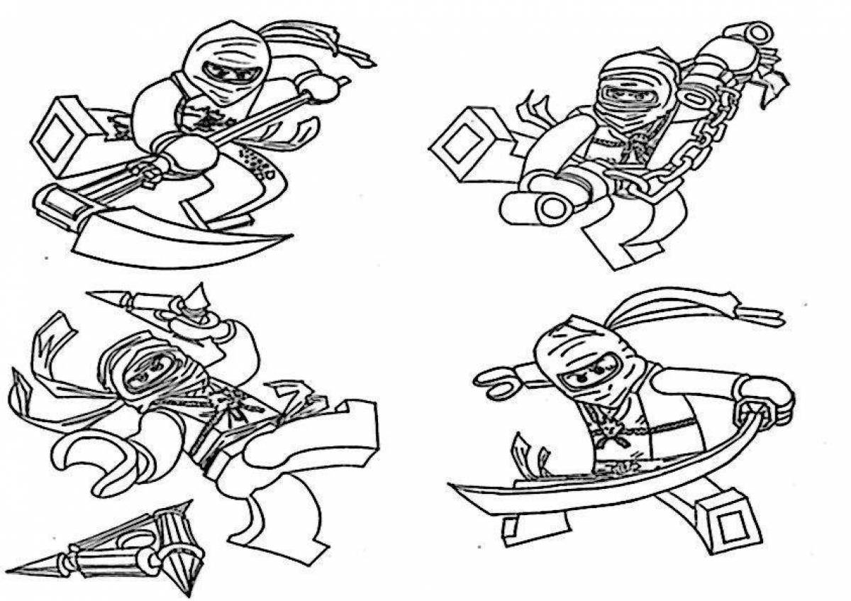 Awesome spinjitzu coloring page