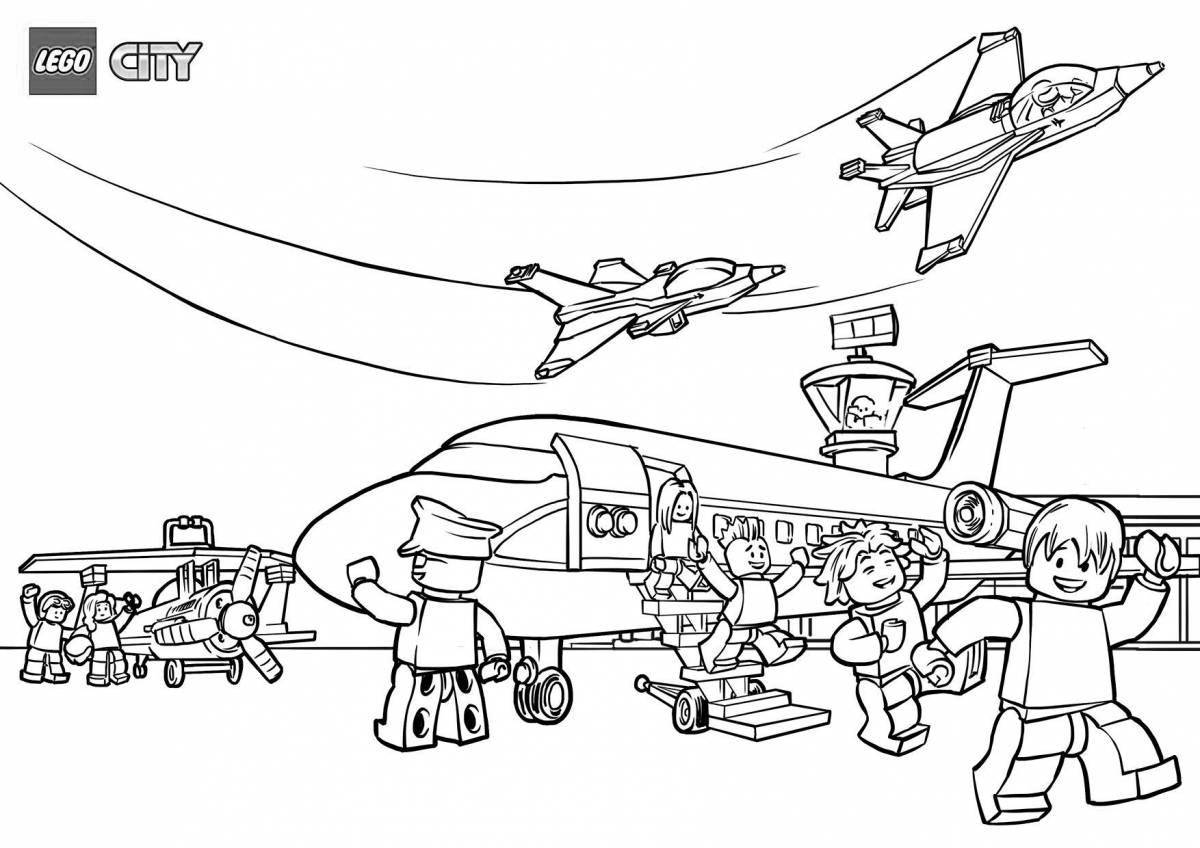 Glorious military base coloring page