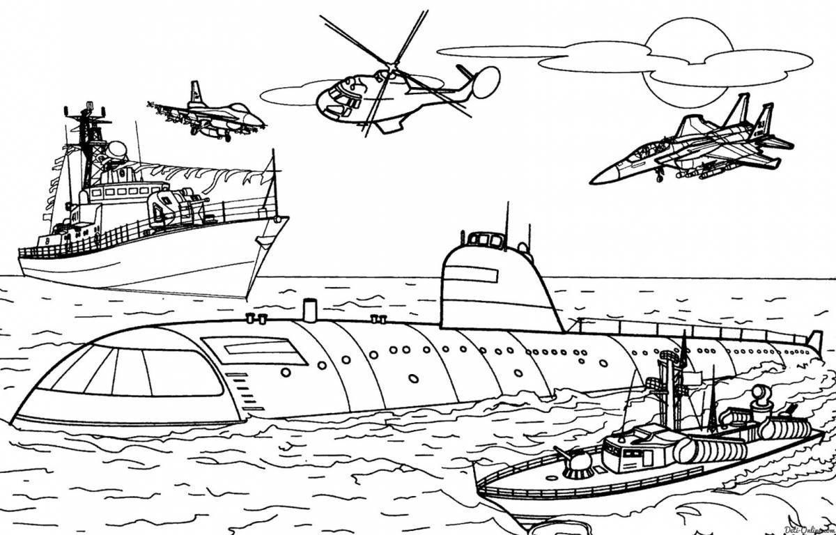 Раскраска королевская военная база