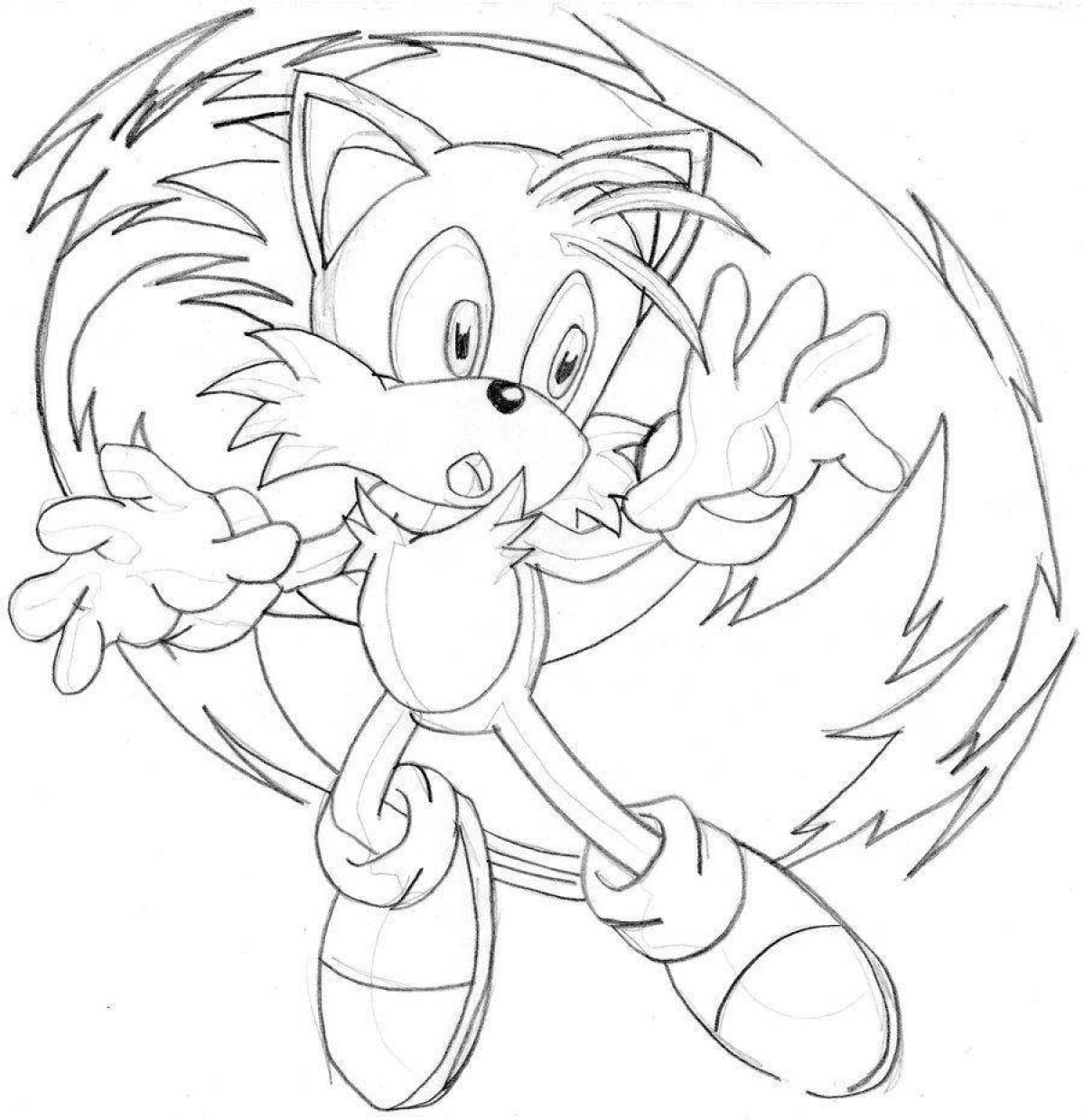 Coloring bright sonic and tails