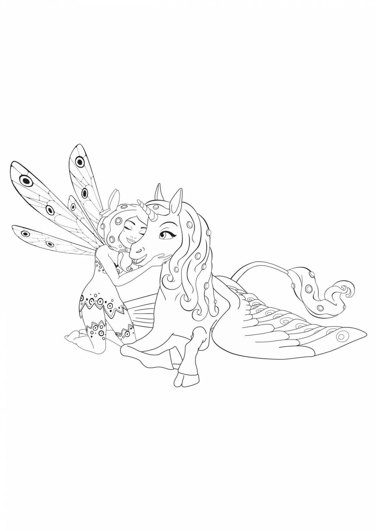 Animated incantimals coloring page